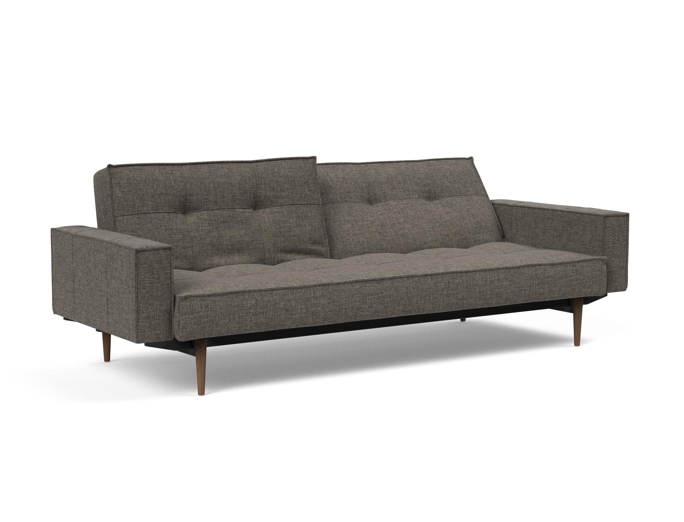 Das Splitback Sofabett 115 Styletto vereint elegantes Design mit praktischer Funktionalität. Ideal für Wohnzimmer und Gästezimmer.