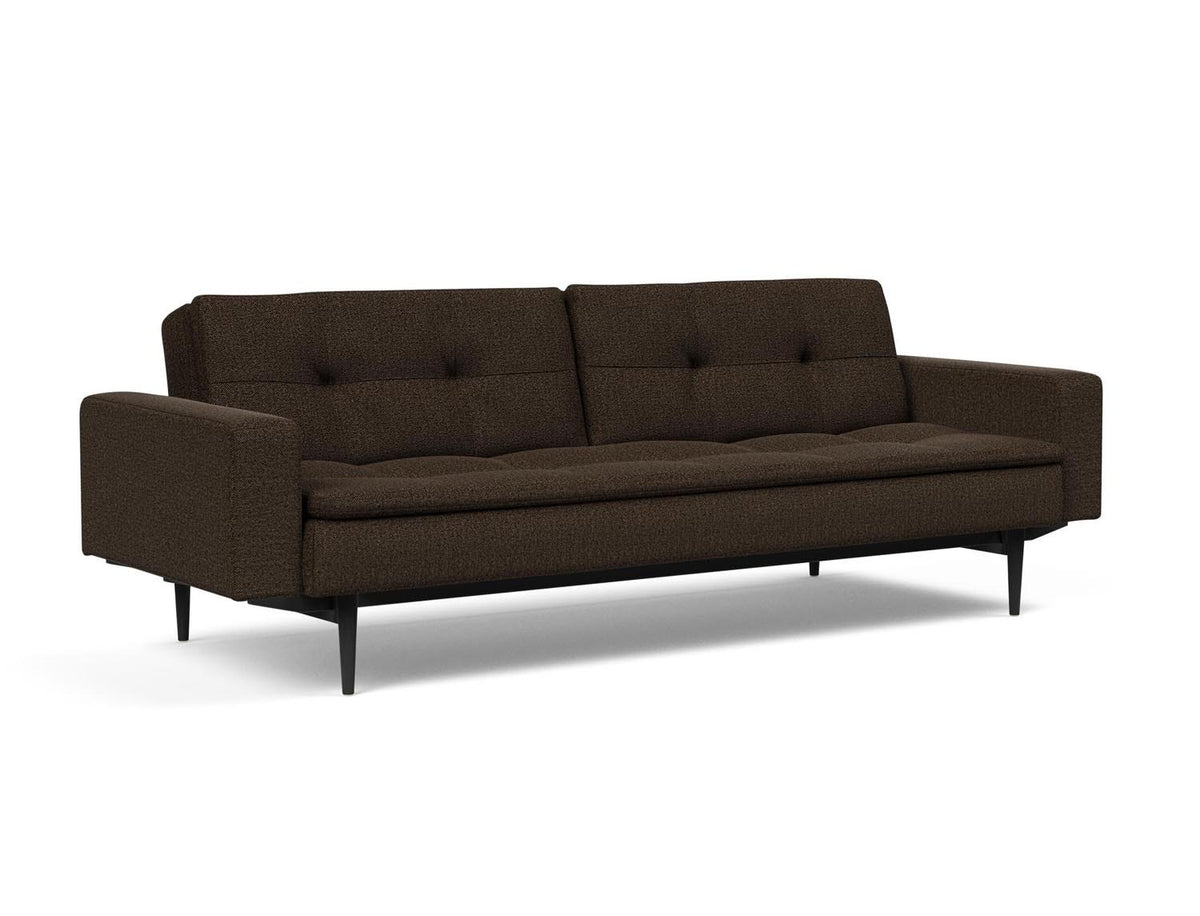 Dublexo Styletto Schlafsofa 115 mit Armlehnen in 358 Taura Chocco präsentiert im Onlineshop von KAQTU Design AG. Bettsofa ist von Innovation Living
