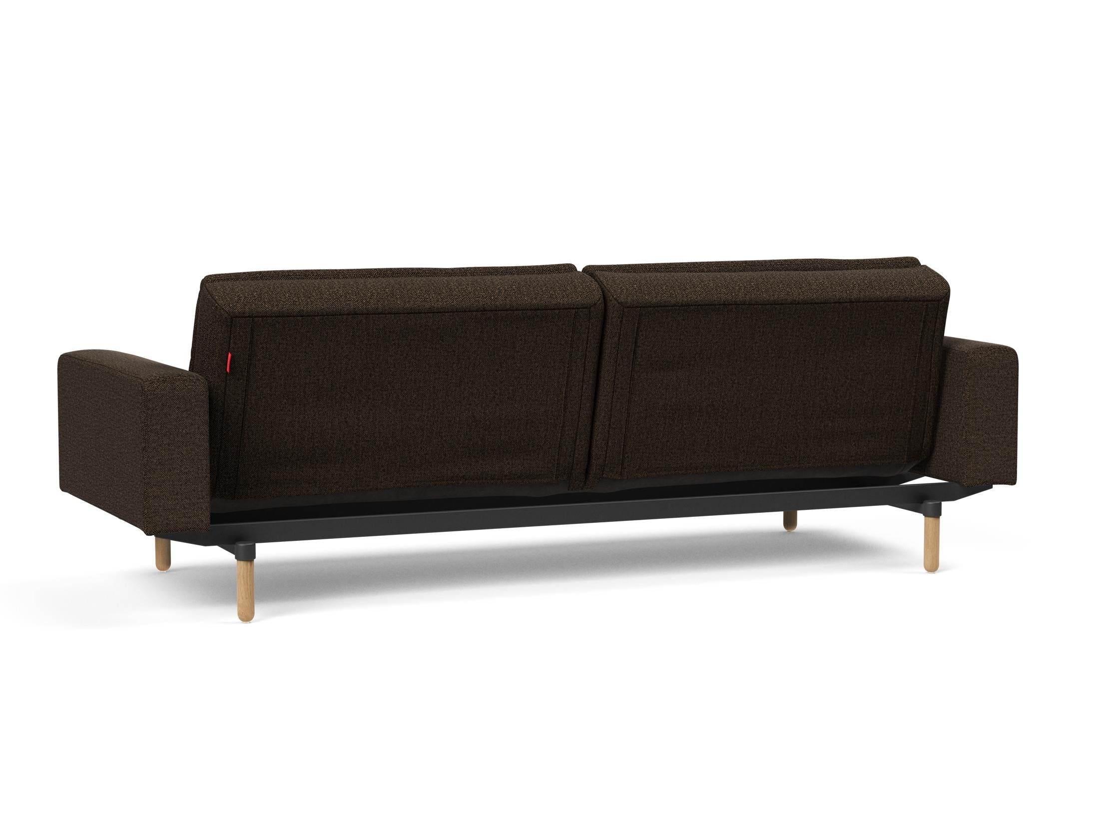 Erleben Sie das stilvolle Dublexo Stem Schlafsofa 115 mit Armlehnen von Innovation Living – perfekt für modernen Komfort und entspannte Nächte.