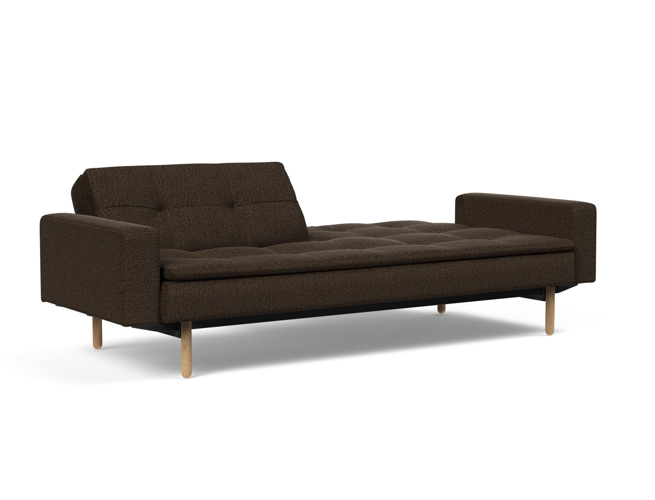 Erleben Sie das vielseitige Dublexo Stem Schlafsofa 115 mit Armlehnen von Innovation Living – perfekt für modernes Wohnen und entspannende Nächte.