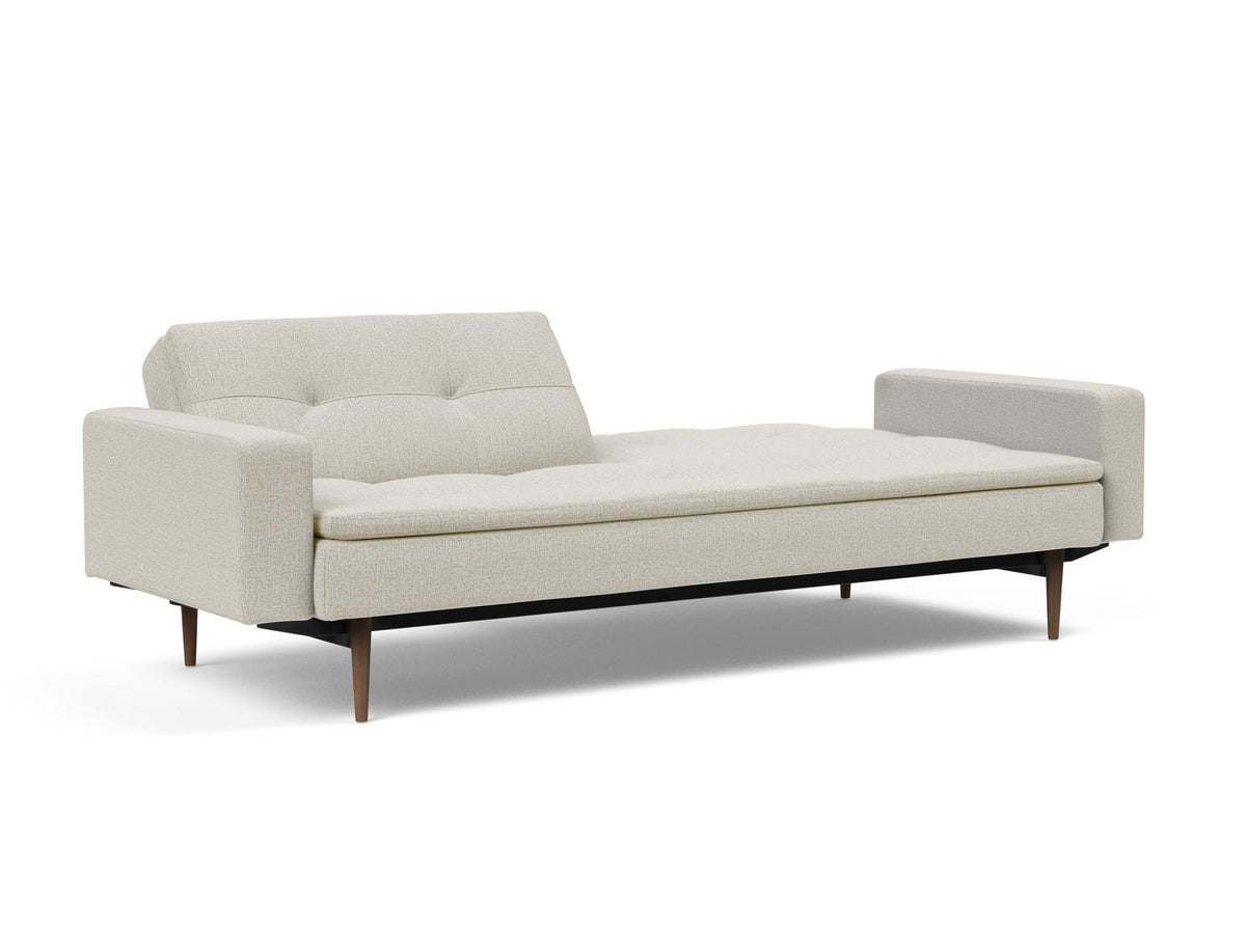 Dublexo Styletto Schlafsofa 115 mit Armlehnen in 527 Mixed Dance Natural präsentiert im Onlineshop von KAQTU Design AG. Bettsofa ist von Innovation Living