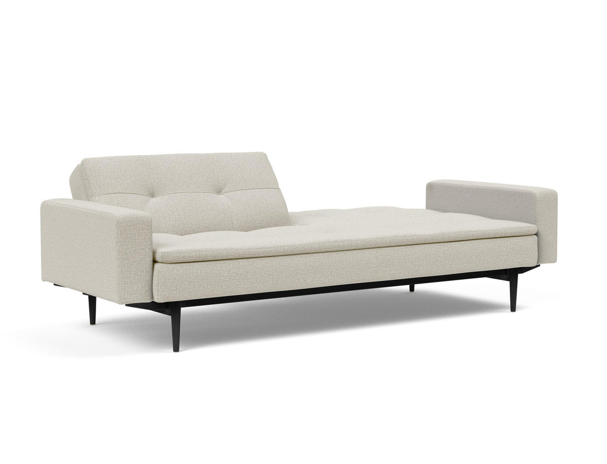 Dublexo Styletto Schlafsofa 115 mit Armlehnen in 527 Mixed Dance Natural präsentiert im Onlineshop von KAQTU Design AG. Bettsofa ist von Innovation Living