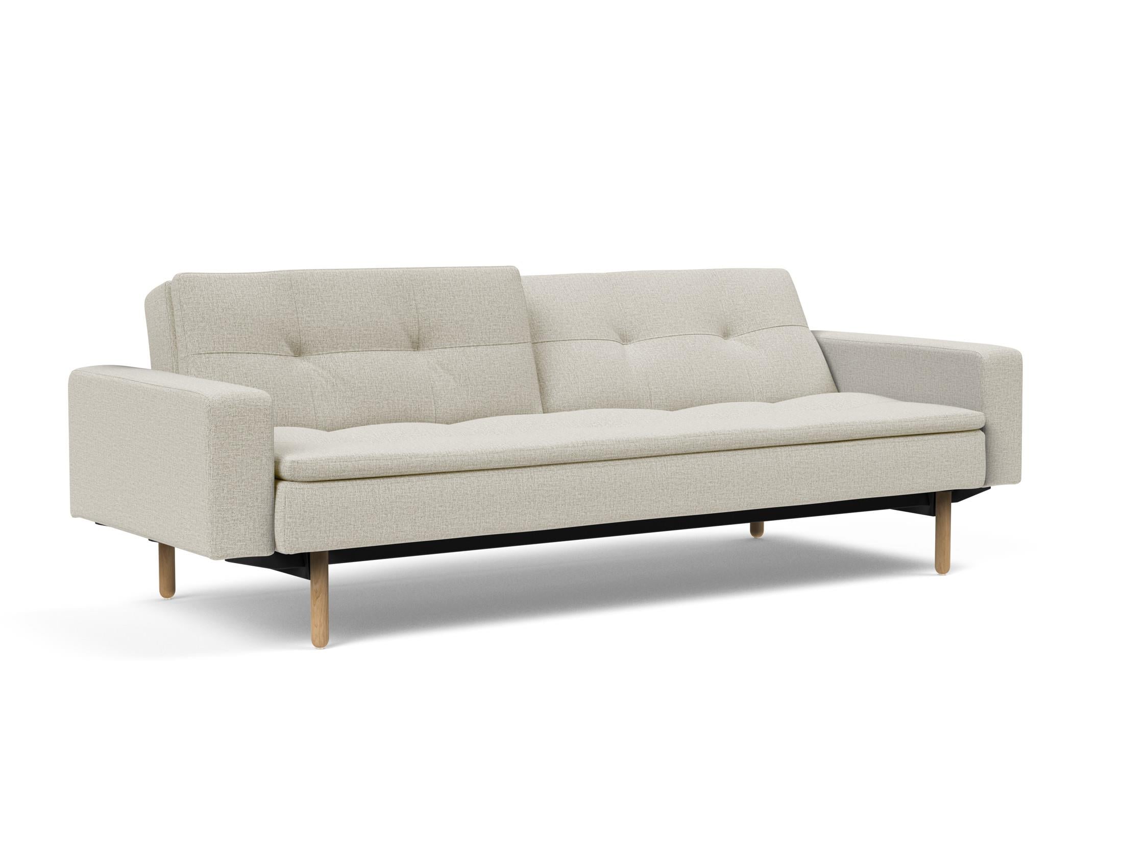 Erleben Sie das vielseitige Dublexo Stem Schlafsofa 115 mit Armlehnen von Innovation Living – perfekter Komfort für Tag und Nacht.