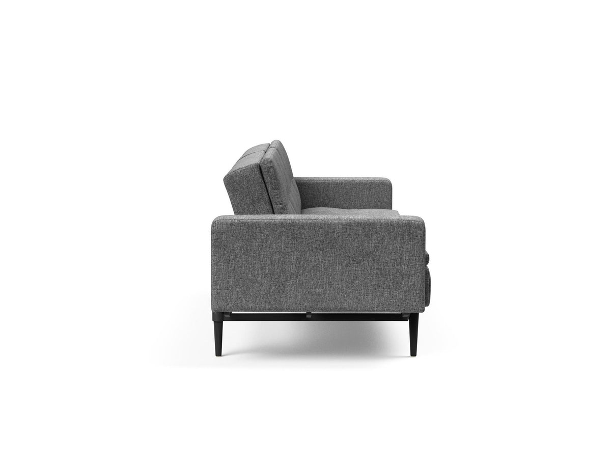 Dublexo Styletto Schlafsofa 115 mit Armlehnen in 563 Twist Charcoal präsentiert im Onlineshop von KAQTU Design AG. Bettsofa ist von Innovation Living