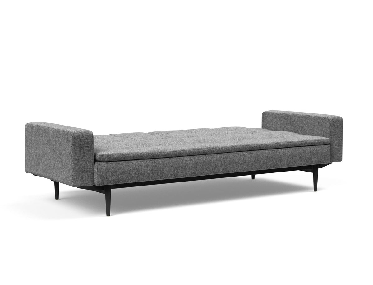 Dublexo Styletto Schlafsofa 115 mit Armlehnen in 563 Twist Charcoal präsentiert im Onlineshop von KAQTU Design AG. Bettsofa ist von Innovation Living