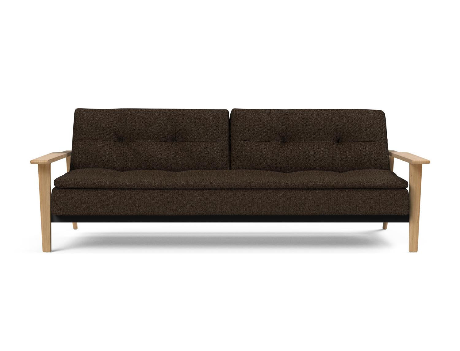 Erleben Sie das stilvolle Dublexo Frej Schlafsofa 115 Eiche von Innovation Living – perfekt für zeitgemäße Räume und gemütliche Schlafmomente.