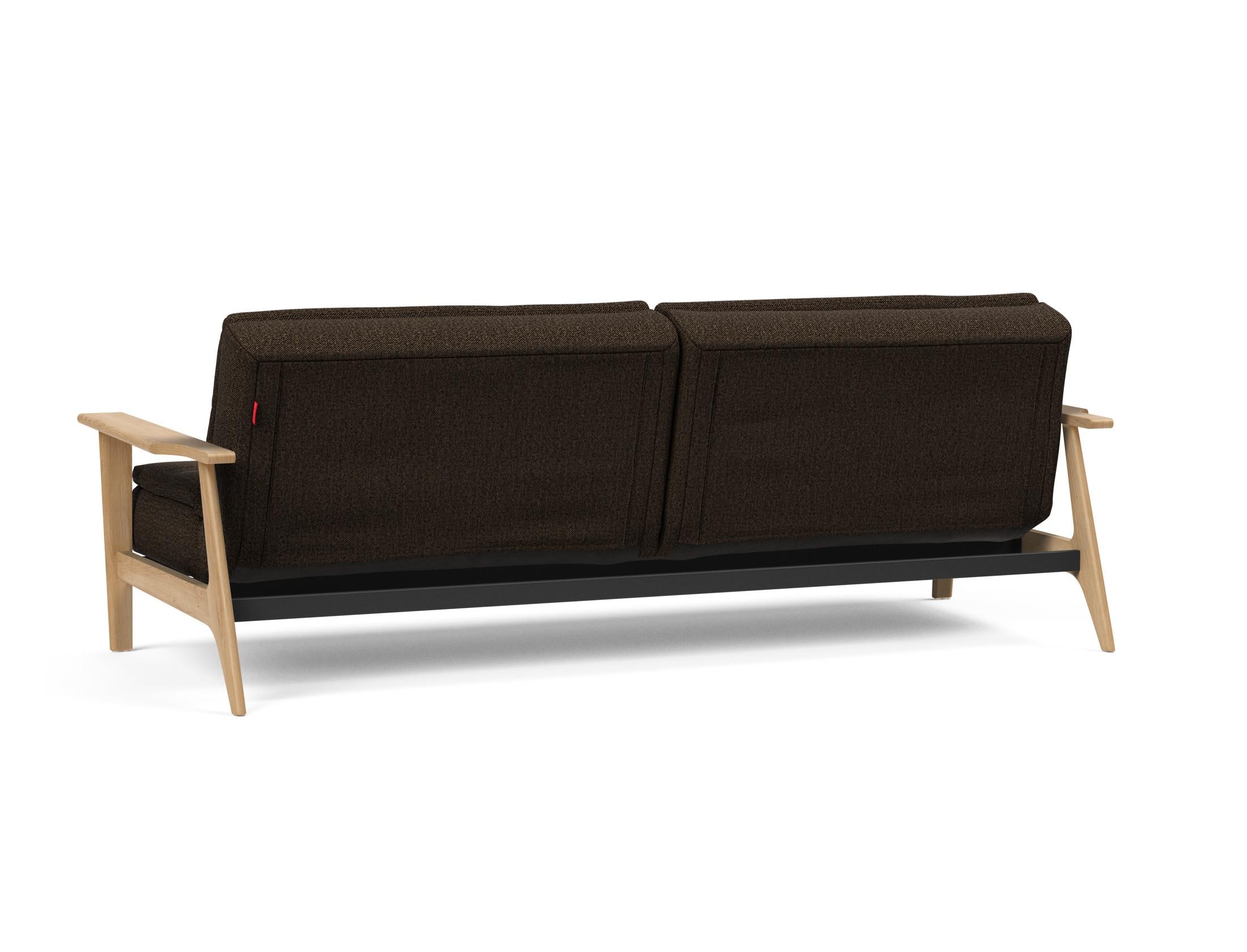 Erleben Sie das stilvolle Dublexo Frej Schlafsofa 115 Eiche von Innovation Living – perfekt für zeitgemäße Räume und gemütliche Schlafmomente.