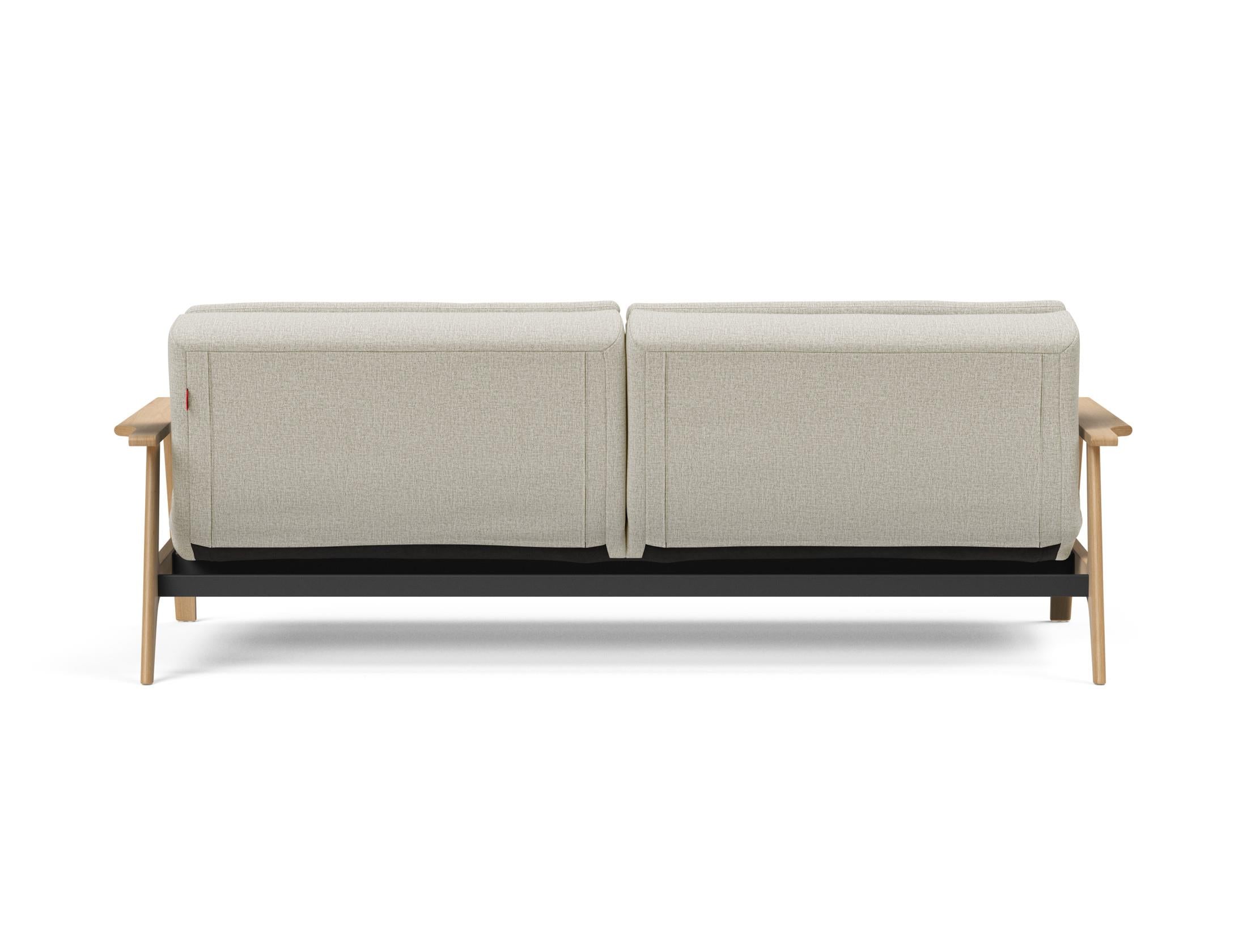 Erleben Sie das elegante Dublexo Frej Schlafsofa 115 Eiche von Innovation Living – perfekt für stilvolle Räume und flexible Schlaflösungen.