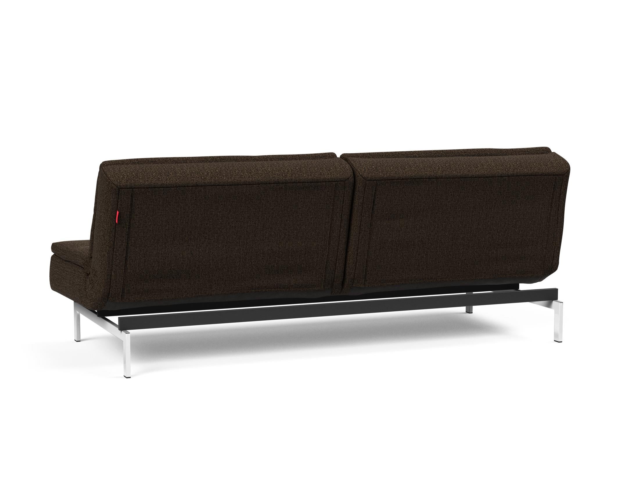 Entdecken Sie das elegante Dublexo Chrom Schlafsofa 115 von Innovation Living – ideal für stilvolle Wohnräume und entspannte Nächte.
