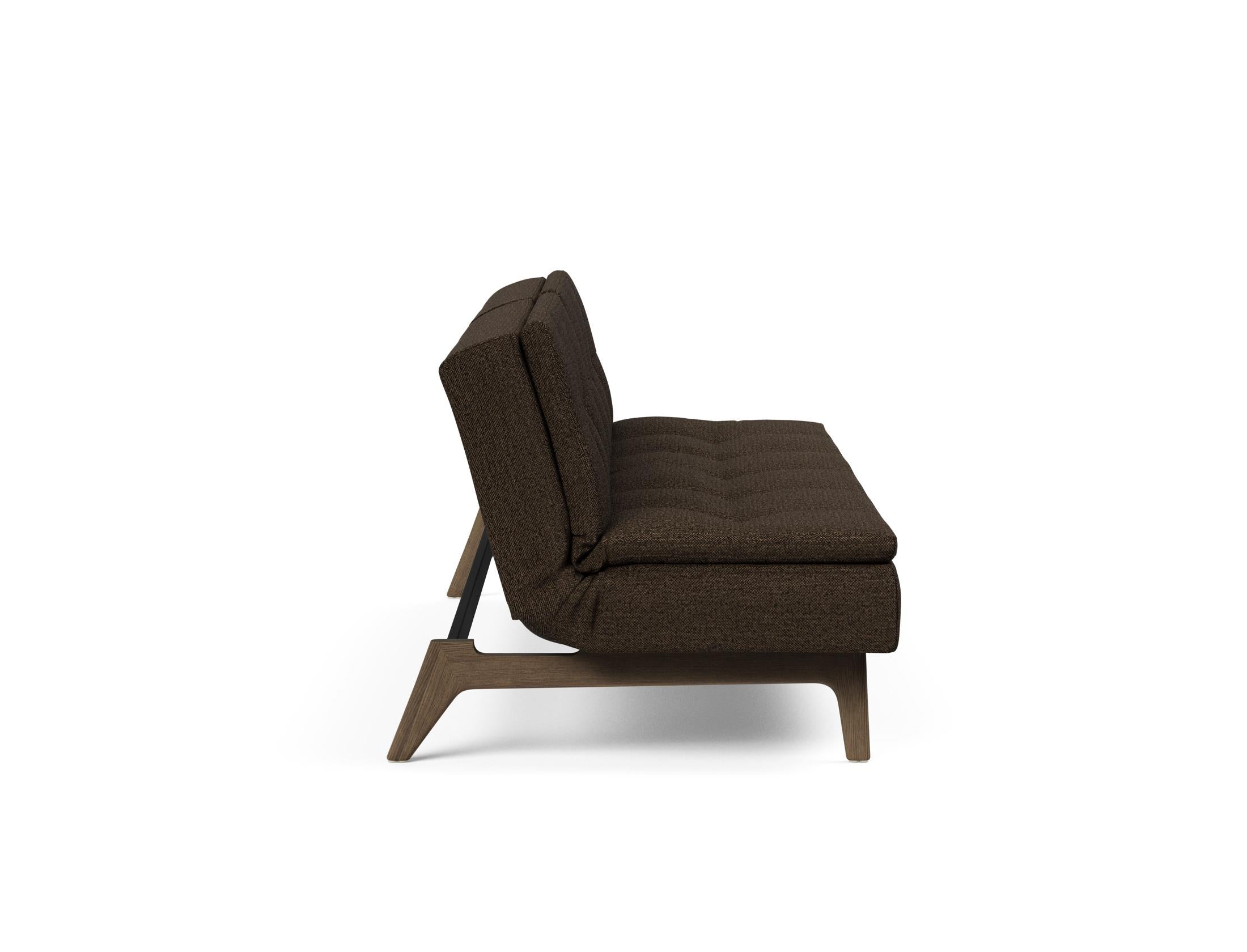 Entdecken Sie das stilvolle Dublexo Eik Schlafsofa 115 in eleganter Rauch-Eiche – ideal für komfortable Entspannung und zeitgemäße Einrichtung.