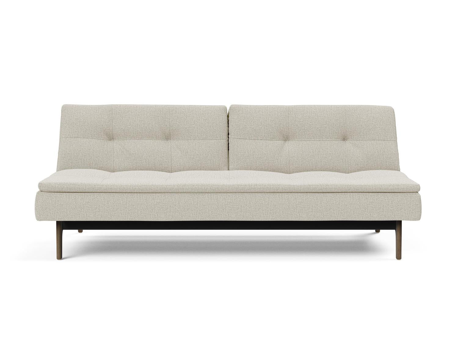 Erleben Sie das vielseitige Dublexo Eik Schlafsofa 115 in edler Rauch-Eiche – perfekt für modernes Wohnen und erholsame Nächte.