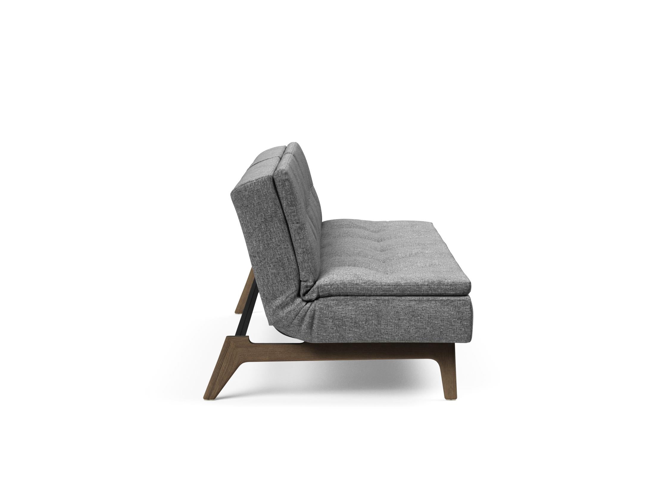Entdecken Sie das stilvolle Dublexo Eik Schlafsofa 115 in eleganter Rauch-Eiche – ideal für komfortable Entspannung und zeitgemäße Einrichtung.