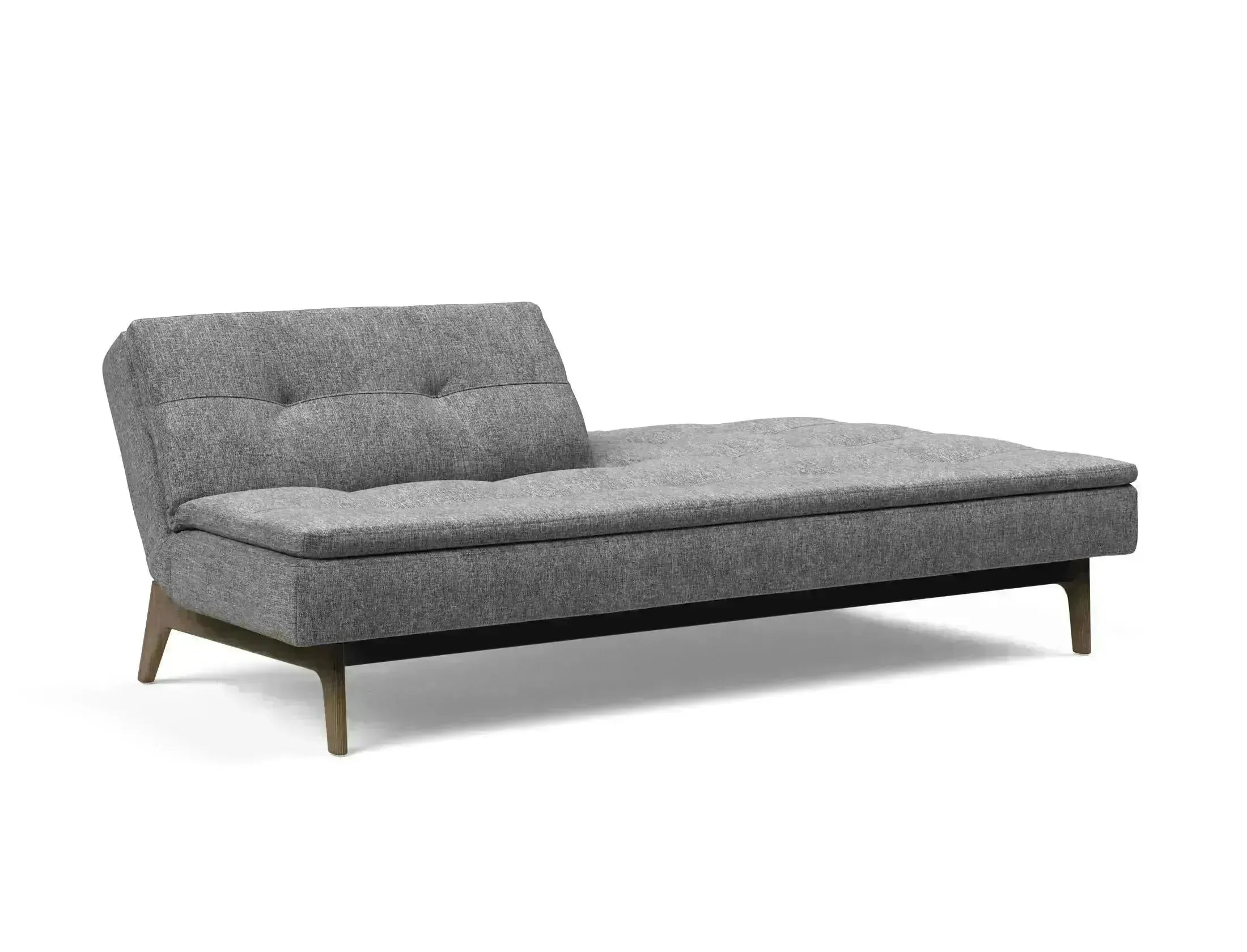 Erleben Sie das vielseitige Dublexo Eik Schlafsofa 115 in edler Rauch-Eiche – perfekt für modernes Wohnen und erholsame Nächte.