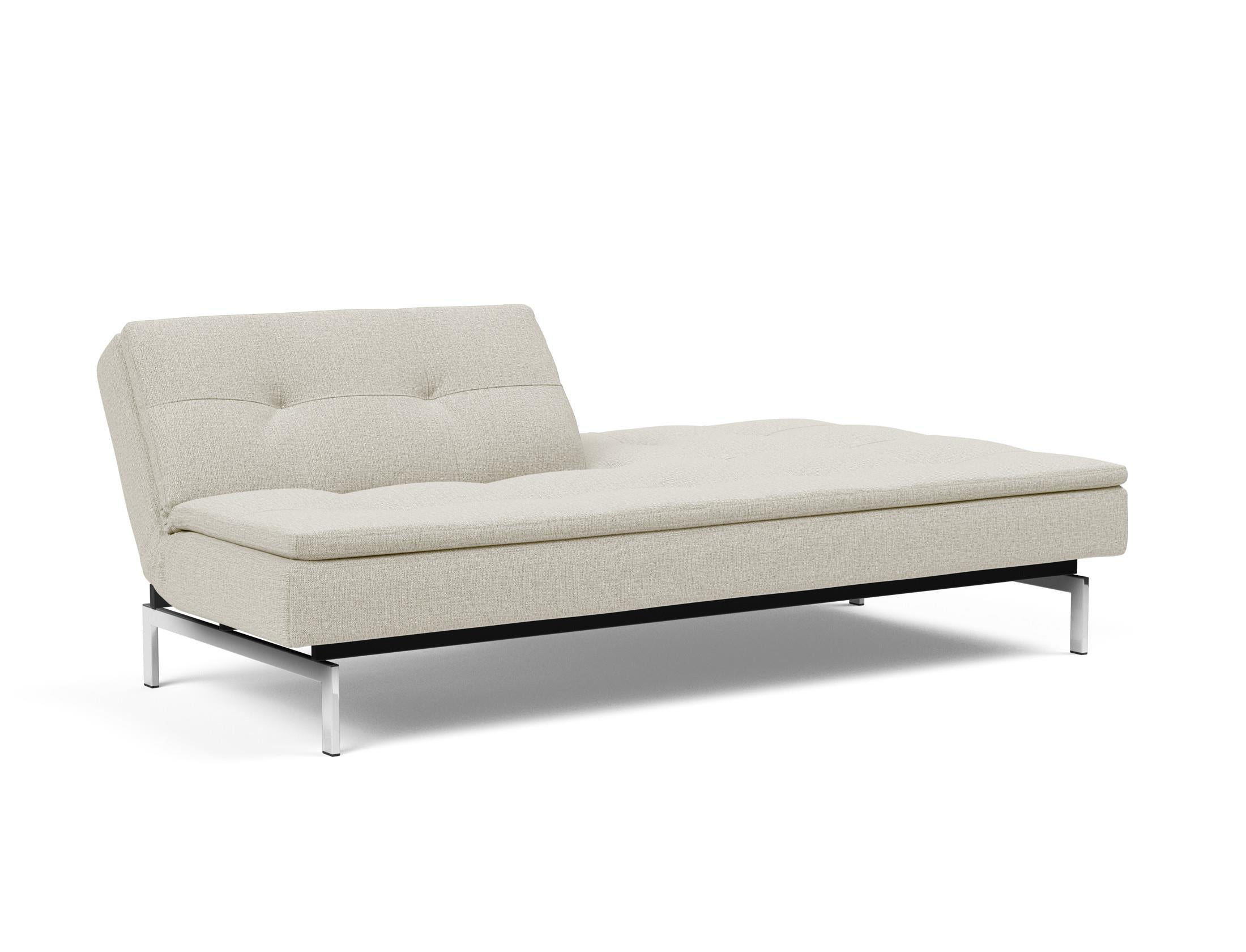 Erleben Sie das vielseitige Dublexo Chrom Schlafsofa 115 von Innovation Living – perfekt für entspannte Nächte und modernes Wohndesign.