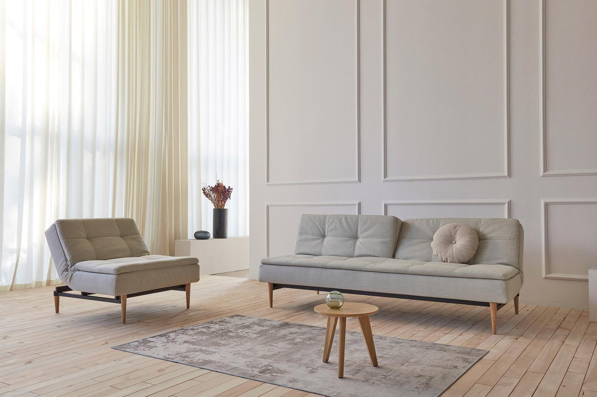 Dublexo Styletto Schlafsofa 115 in 527 Mixed Dance Natural präsentiert im Onlineshop von KAQTU Design AG. Bettsofa ist von Innovation Living