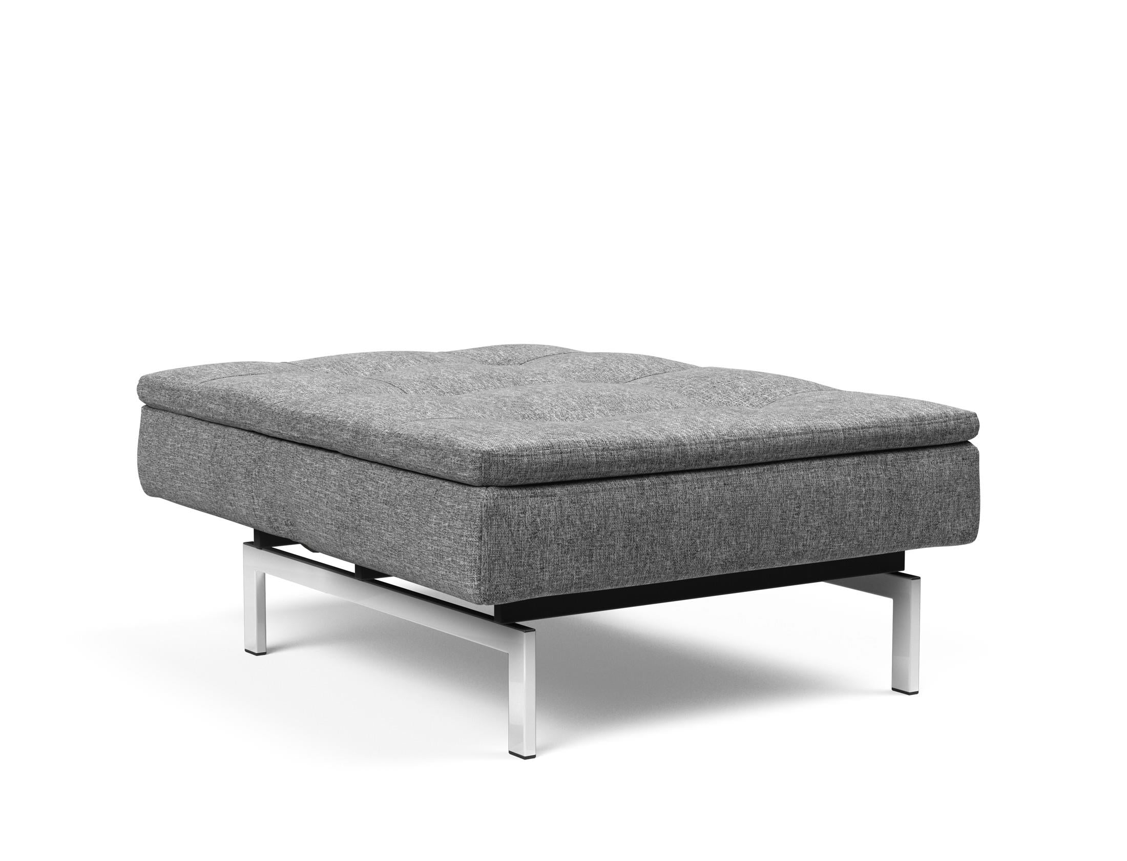Entdecken Sie den Dublexo Chrom Sessel von Innovation Living: Eleganter, vielseitiger Sessel mit zeitgemäßem Look und stabiler Chrombasis.