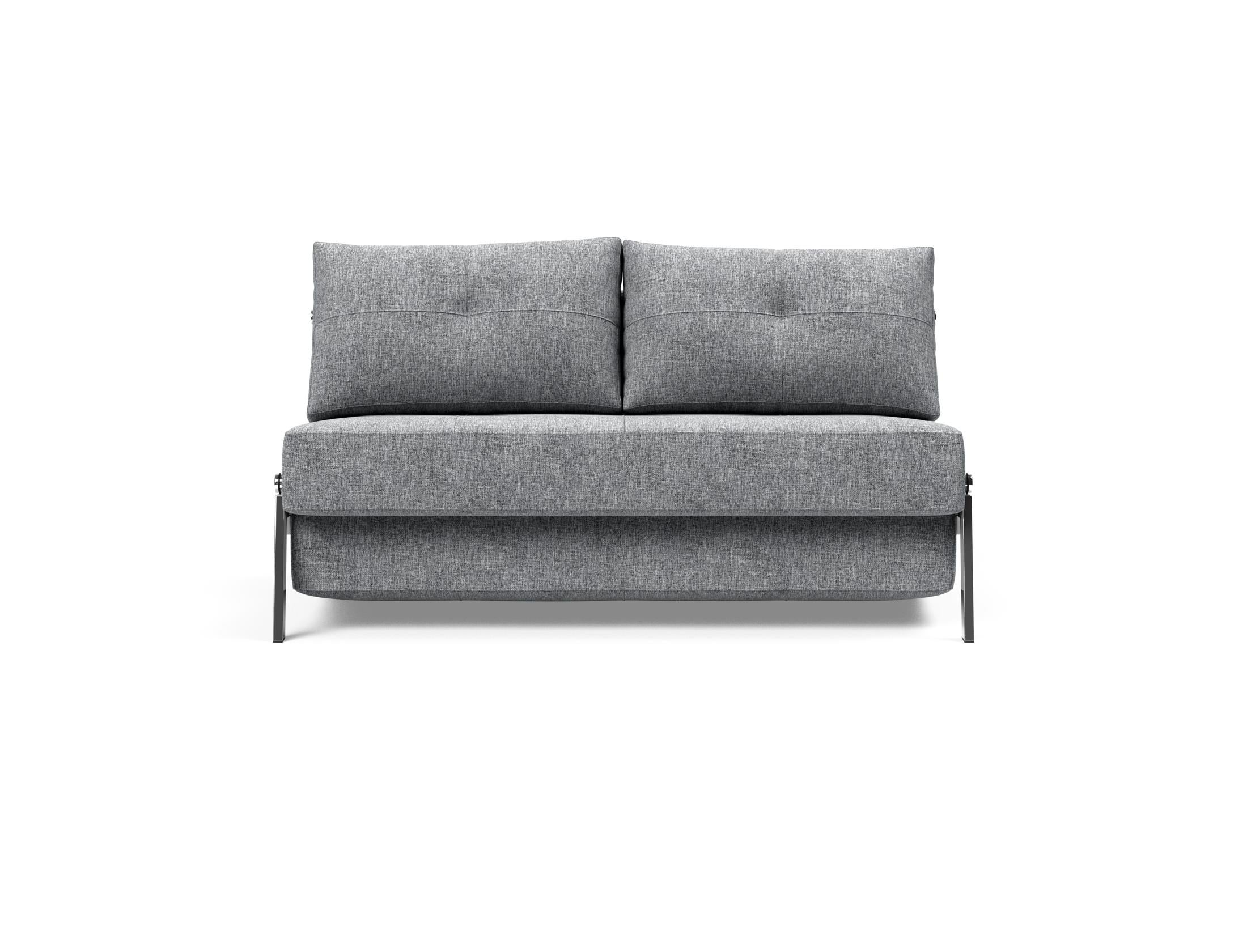 Cubed Klappsofa 140: Kompaktes Design trifft Funktionalität. Verwandelt sich schnell in ein Bett und bietet Stauraum für Bettzeug.