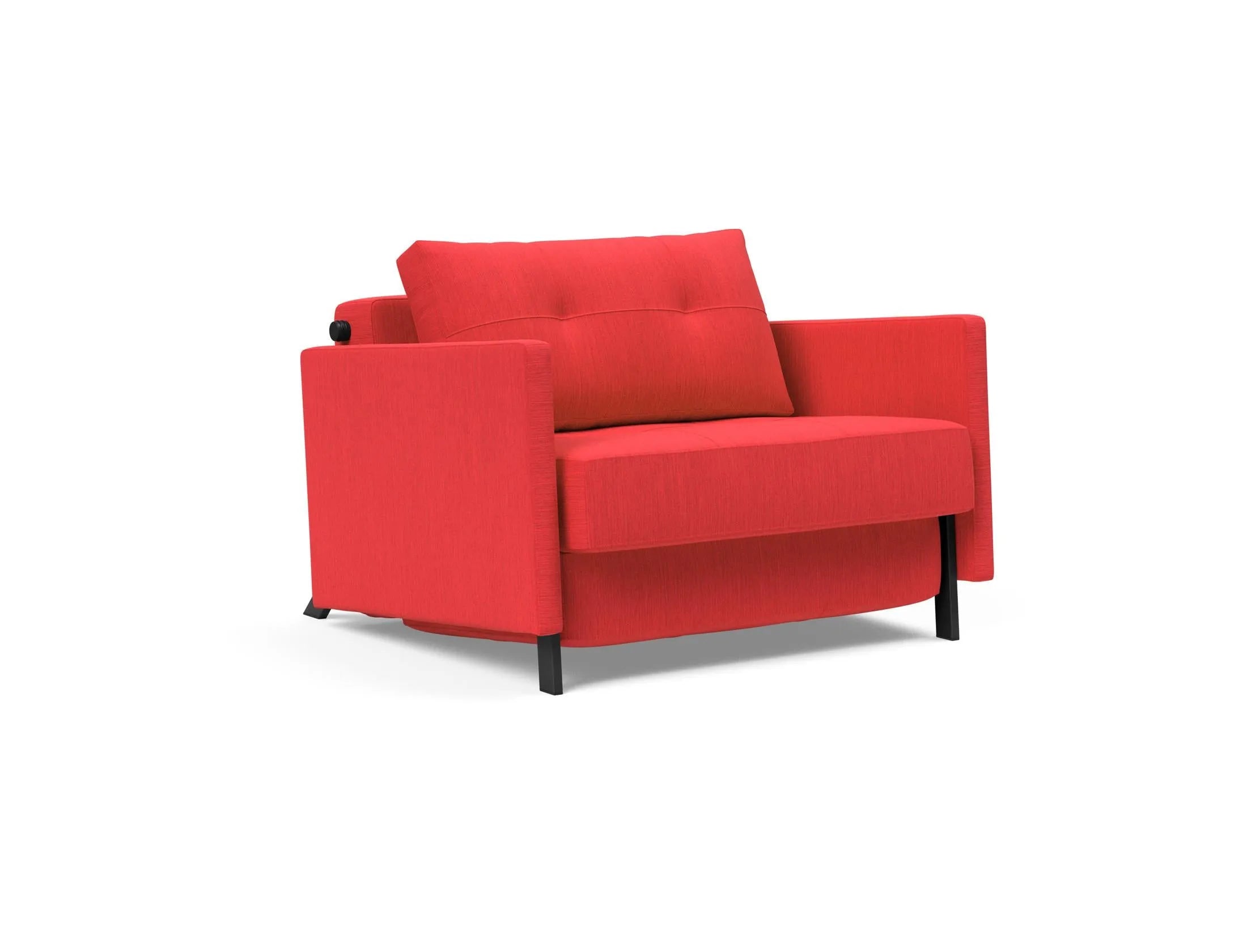 Cubed Sessel 90 mit Armlehnen in 511 Elegance Red präsentiert im Onlineshop von KAQTU Design AG. Sessel ist von Innovation Living