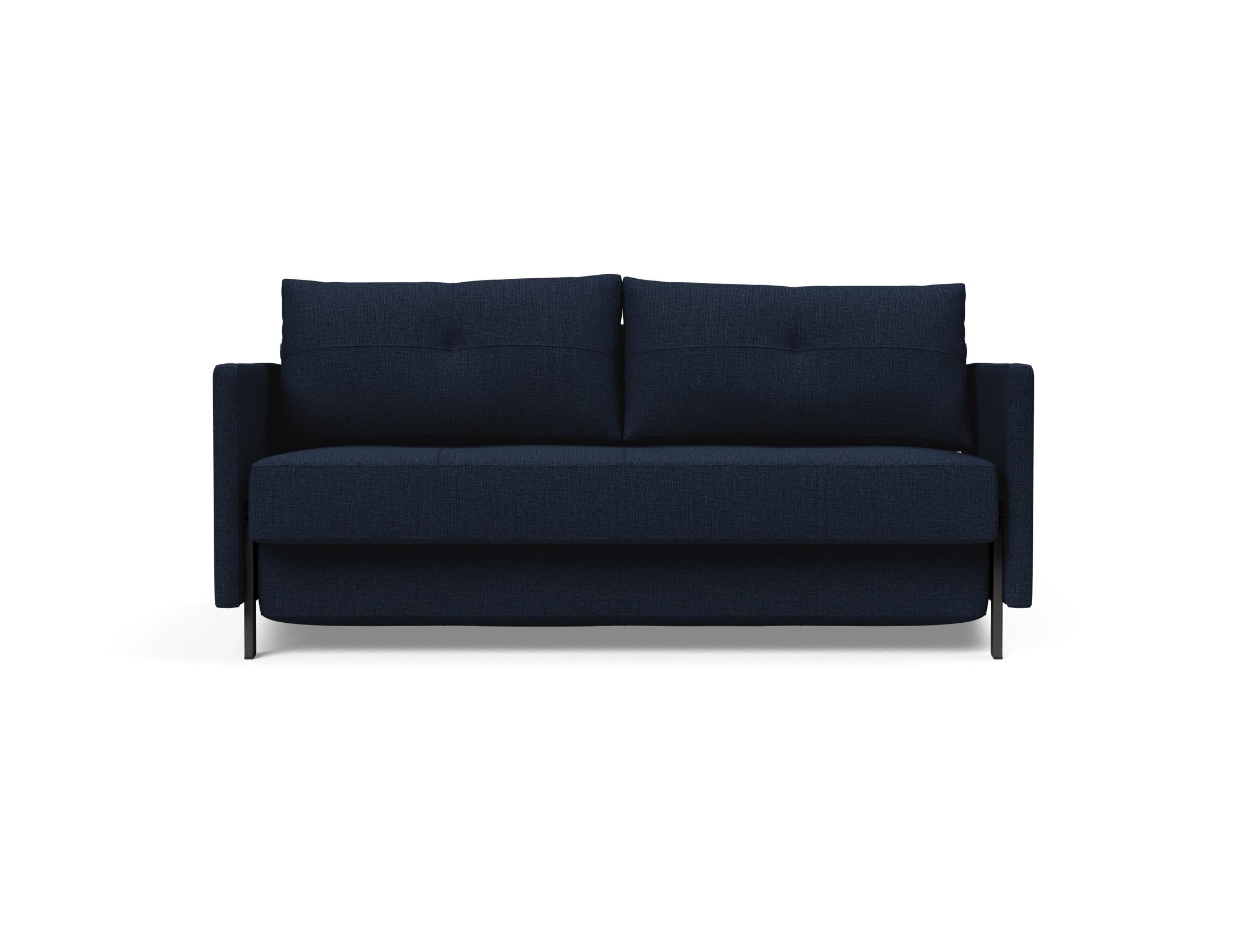 Cubed Klappsofa 160 mit Armlehnen in 511 Elegance Red präsentiert im Onlineshop von KAQTU Design AG. Bettsofa ist von Innovation Living