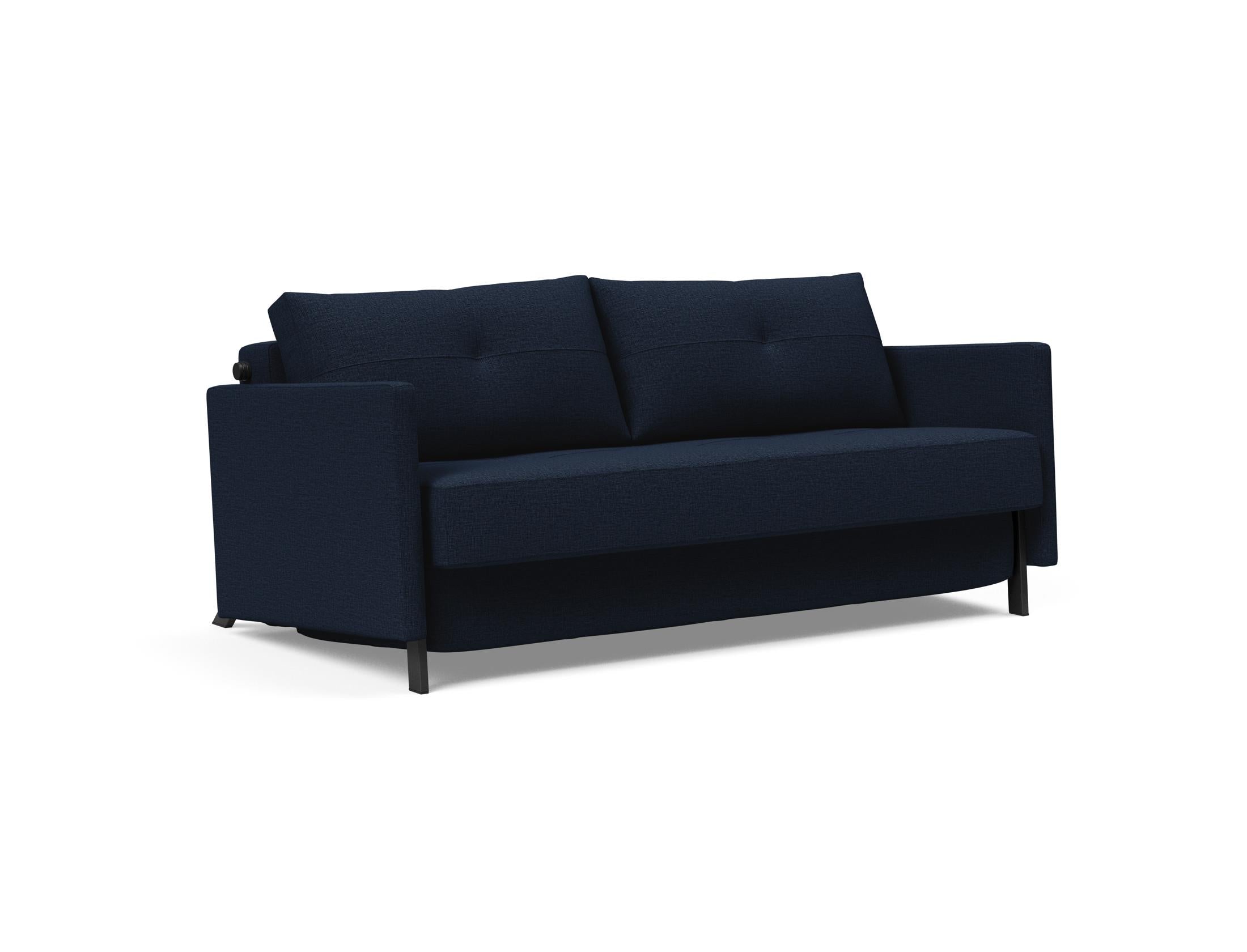 Cubed Klappsofa 160 mit Armlehnen in 511 Elegance Red präsentiert im Onlineshop von KAQTU Design AG. Bettsofa ist von Innovation Living