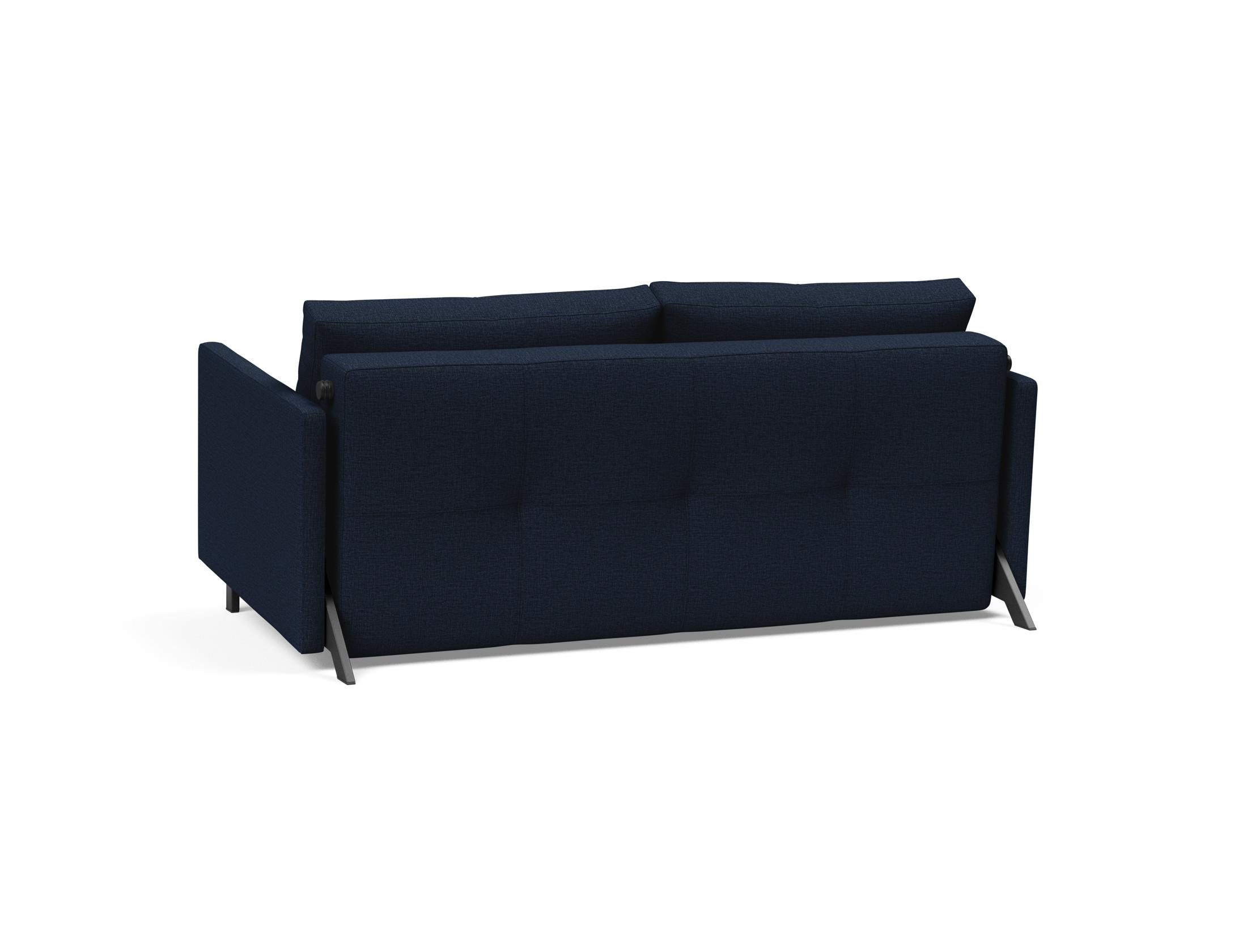 Cubed Klappsofa 160 mit Armlehnen in 511 Elegance Red präsentiert im Onlineshop von KAQTU Design AG. Bettsofa ist von Innovation Living