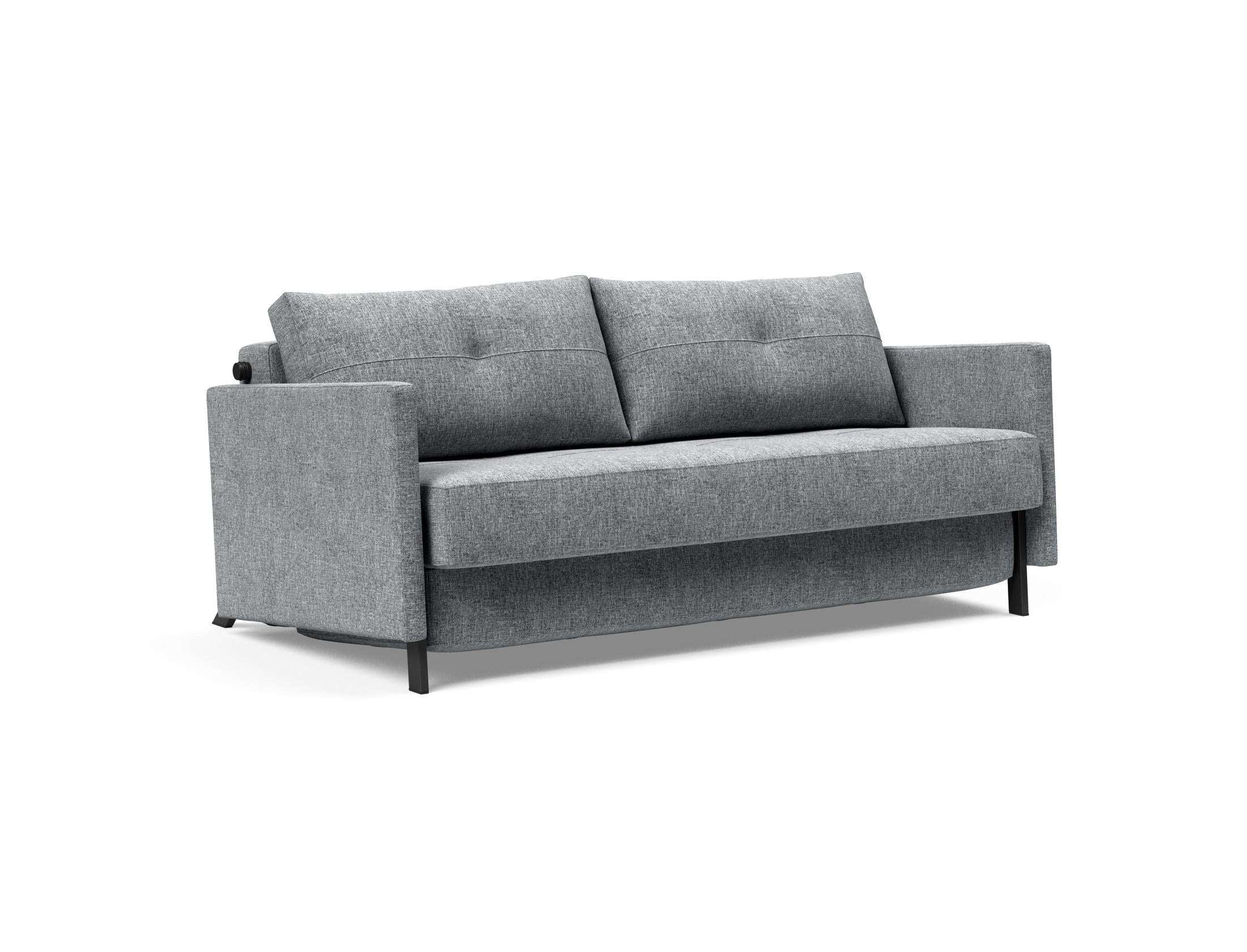 Cubed Klappsofa 160 mit Armlehnen in 511 Elegance Red präsentiert im Onlineshop von KAQTU Design AG. Bettsofa ist von Innovation Living