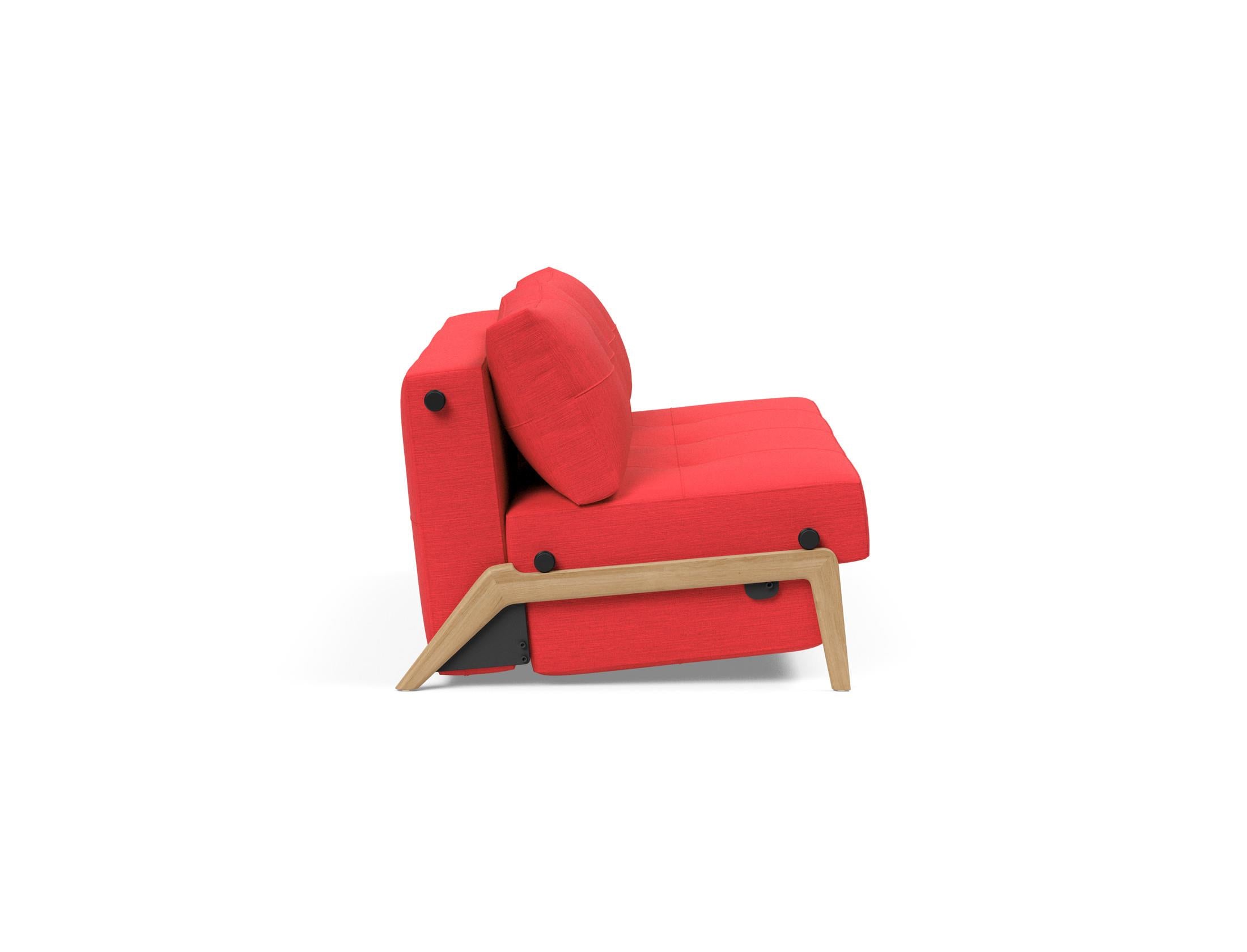 Cubed Klappsofa 160: Modernes, multifunktionales Sofa mit cleverem Klappmechanismus. Perfekt für kleine Räume und gemütliche Stunden.