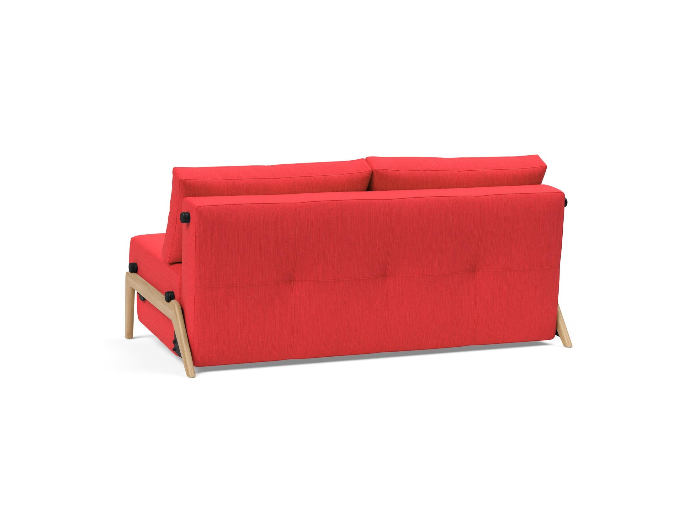 Cubed Klappsofa 160: Modernes, multifunktionales Sofa mit cleverem Klappmechanismus. Perfekt für kleine Räume und gemütliche Stunden.