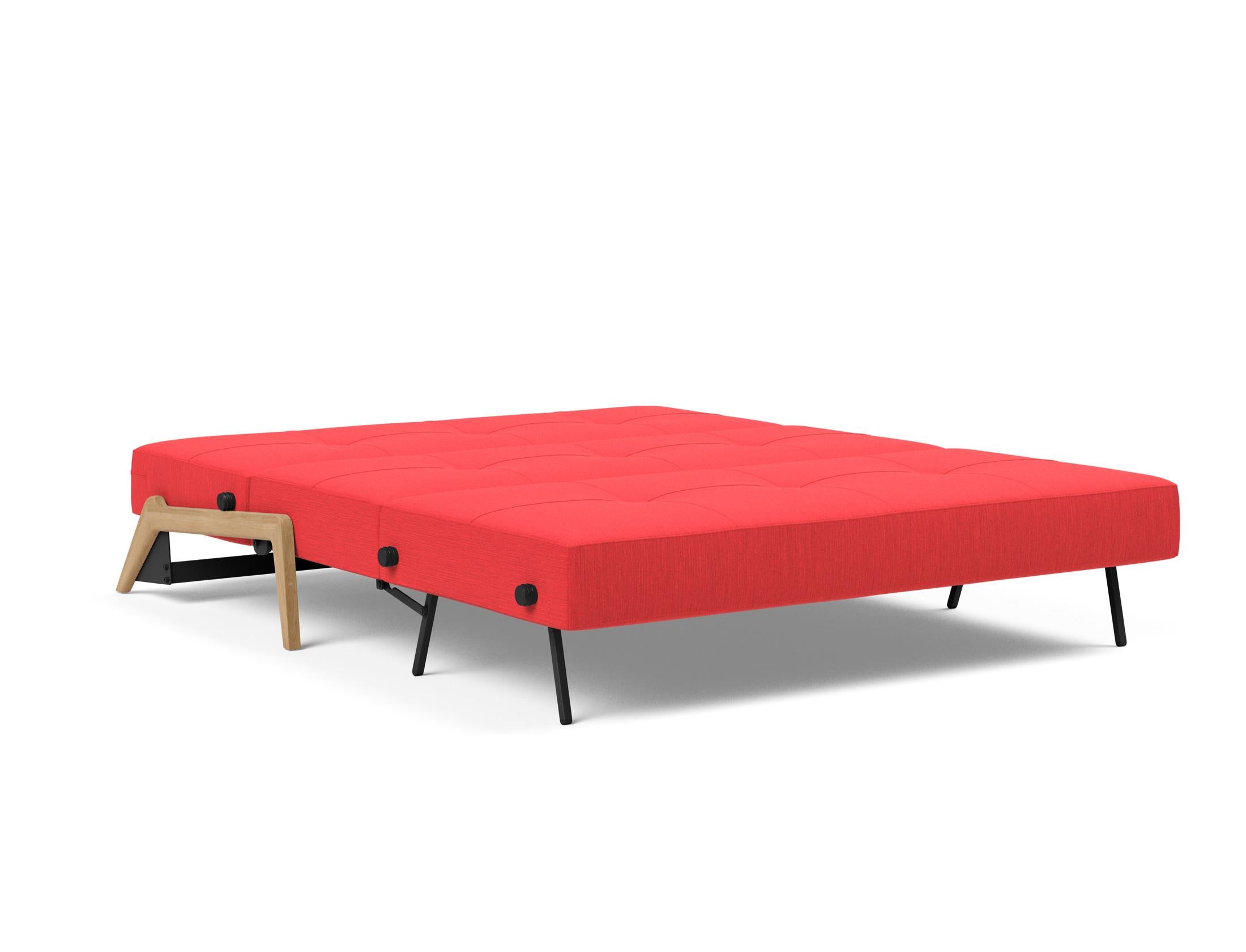 Cubed Klappsofa 160: Stilvolles, platzsparendes Sofa mit innovativem Klappdesign. Ideal für flexible Wohnlösungen und entspannte Abende.