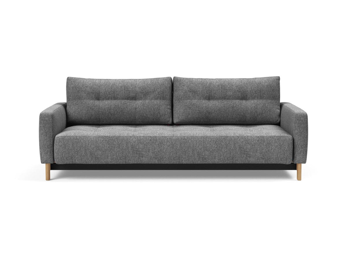 Pyxis D.E.L. Schlafsofa in 563 Twist Charcoal präsentiert im Onlineshop von KAQTU Design AG. Bettsofa ist von Innovation Living