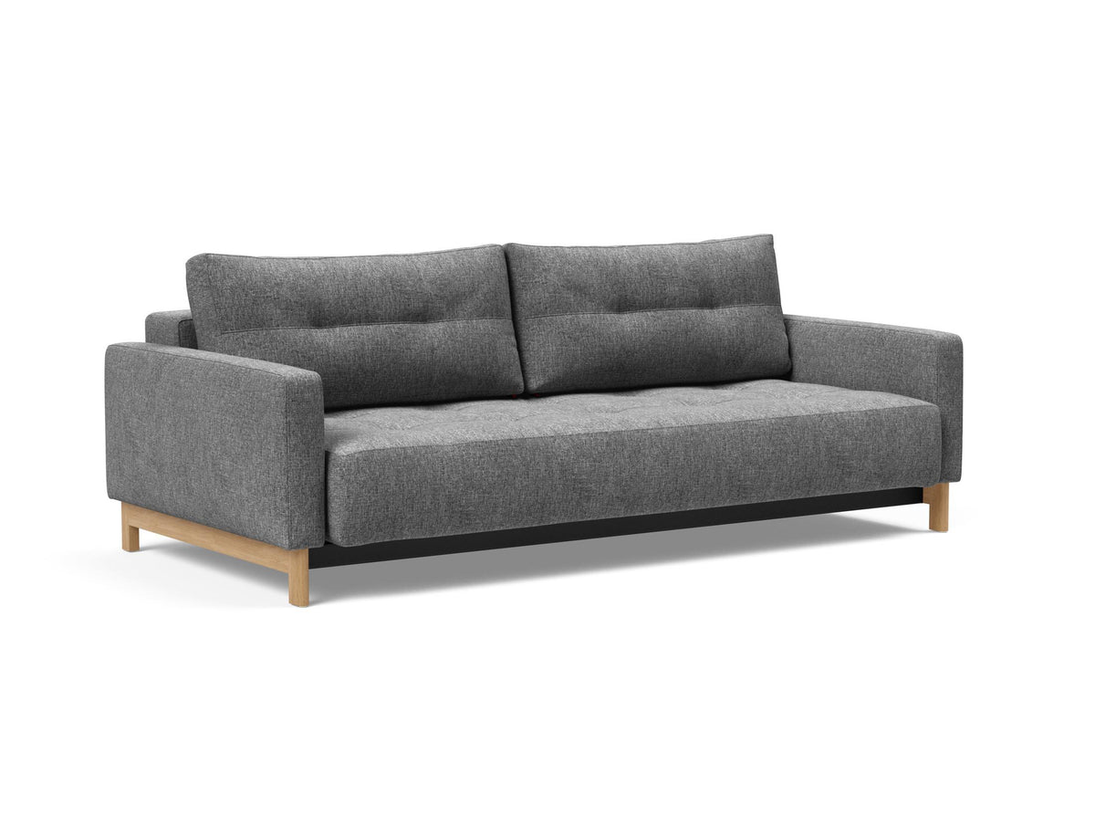 Pyxis D.E.L. Schlafsofa in 563 Twist Charcoal präsentiert im Onlineshop von KAQTU Design AG. Bettsofa ist von Innovation Living