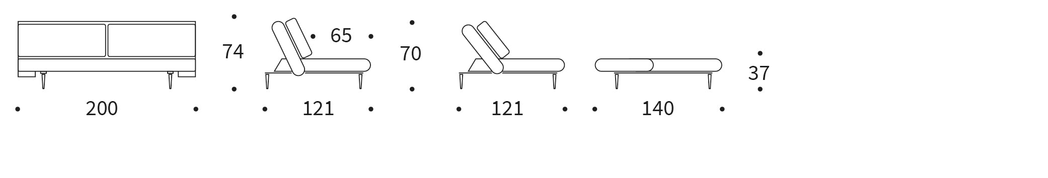 Entdecken Sie das Unfurl Lounger von Innovation Living – ein stilvolles Bettsofa, das Komfort und Funktionalität für Ihr Zuhause bietet.