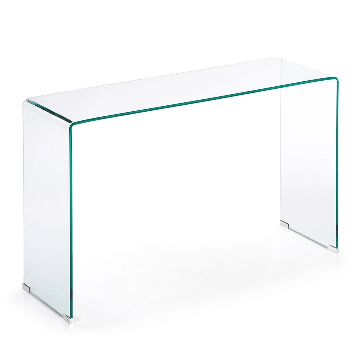 Burano Konsole aus Glas 125 x 40 cm in Klar präsentiert im Onlineshop von KAQTU Design AG. Beistelltisch ist von Kave Home