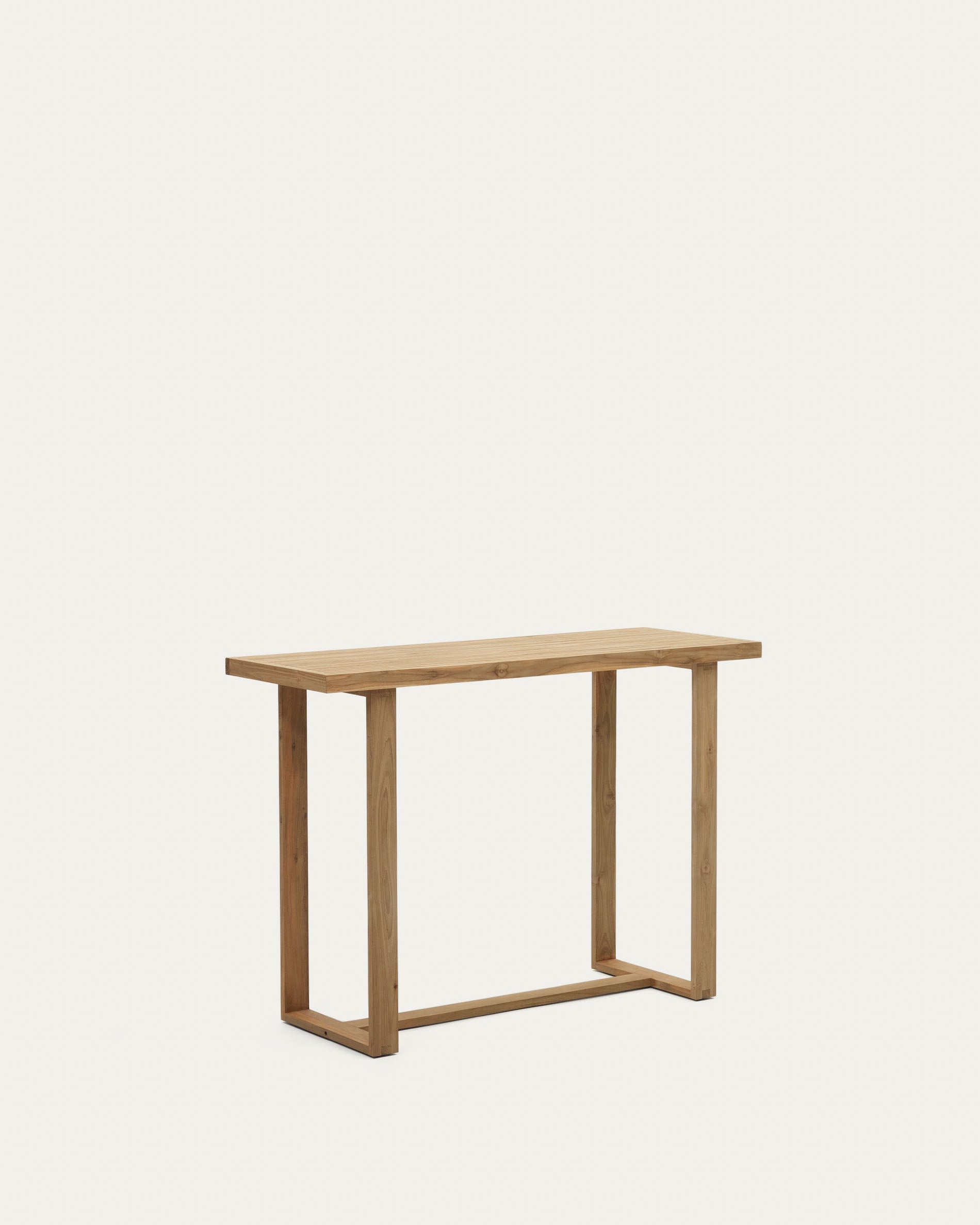 Canadell hoher Tisch 100% outdoor massives recyceltes Teakholz 140 x 70 cm