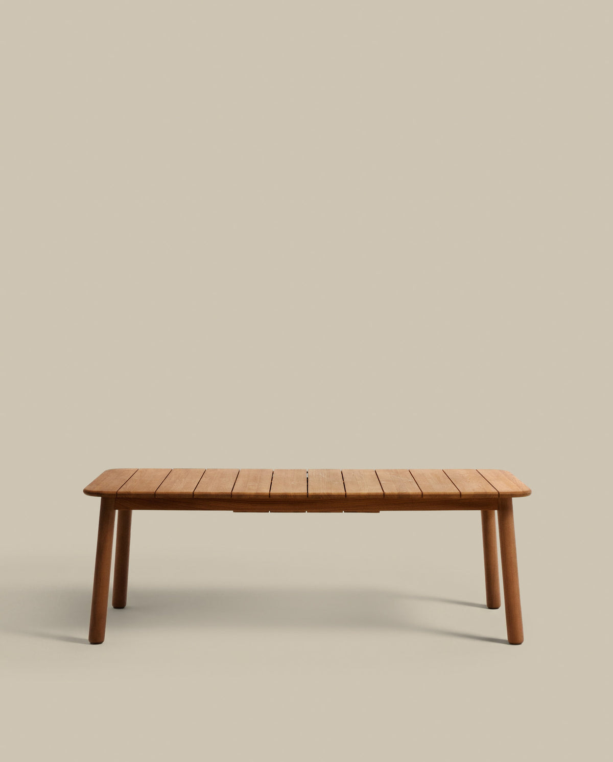 Turqueta Outdoor-Tisch ausziehbar aus massivem Teakholz FSC 100% 220 (294) x 100 cm