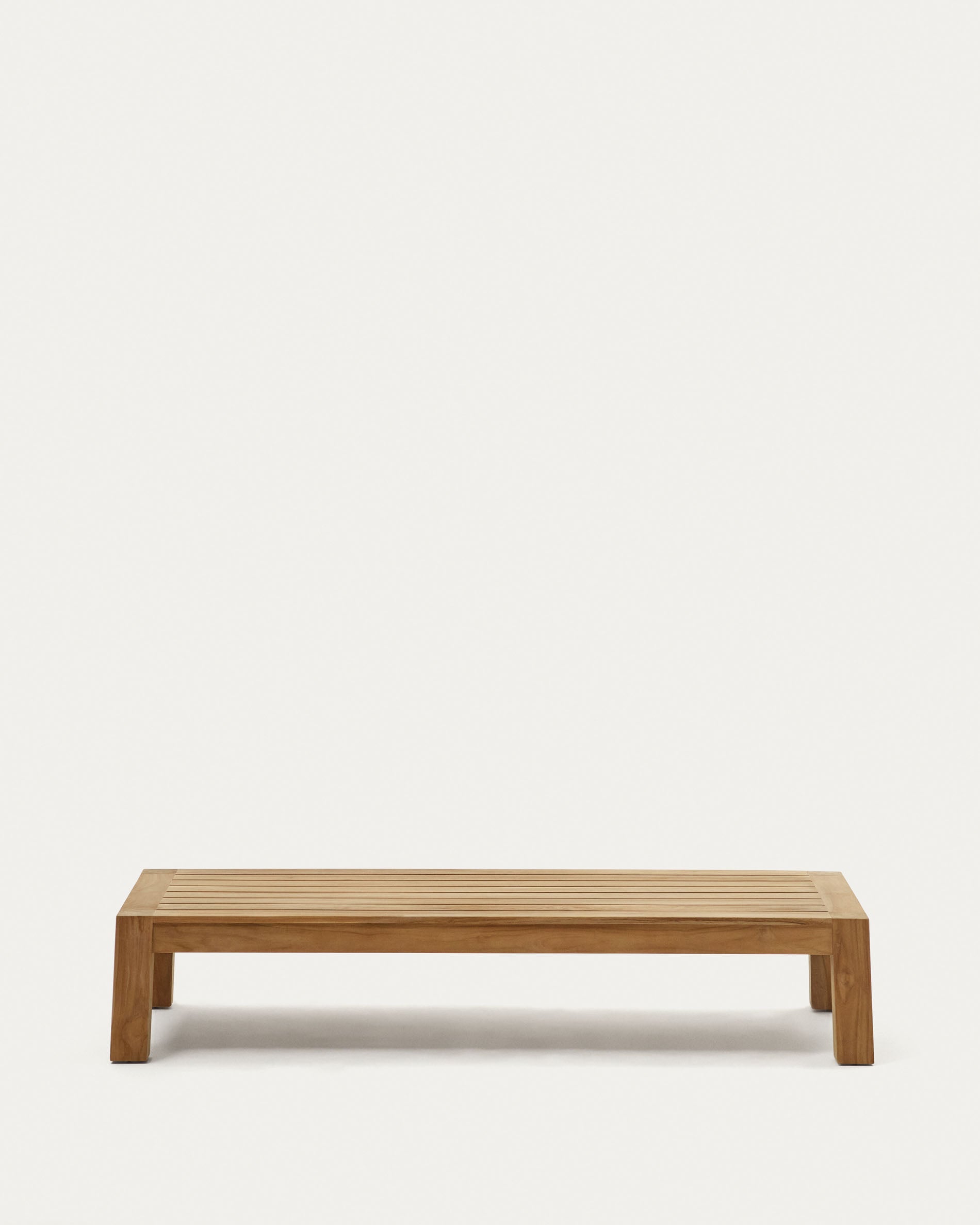 Forcanera Couchtisch aus massivem Teakholz 150 x 71 cm