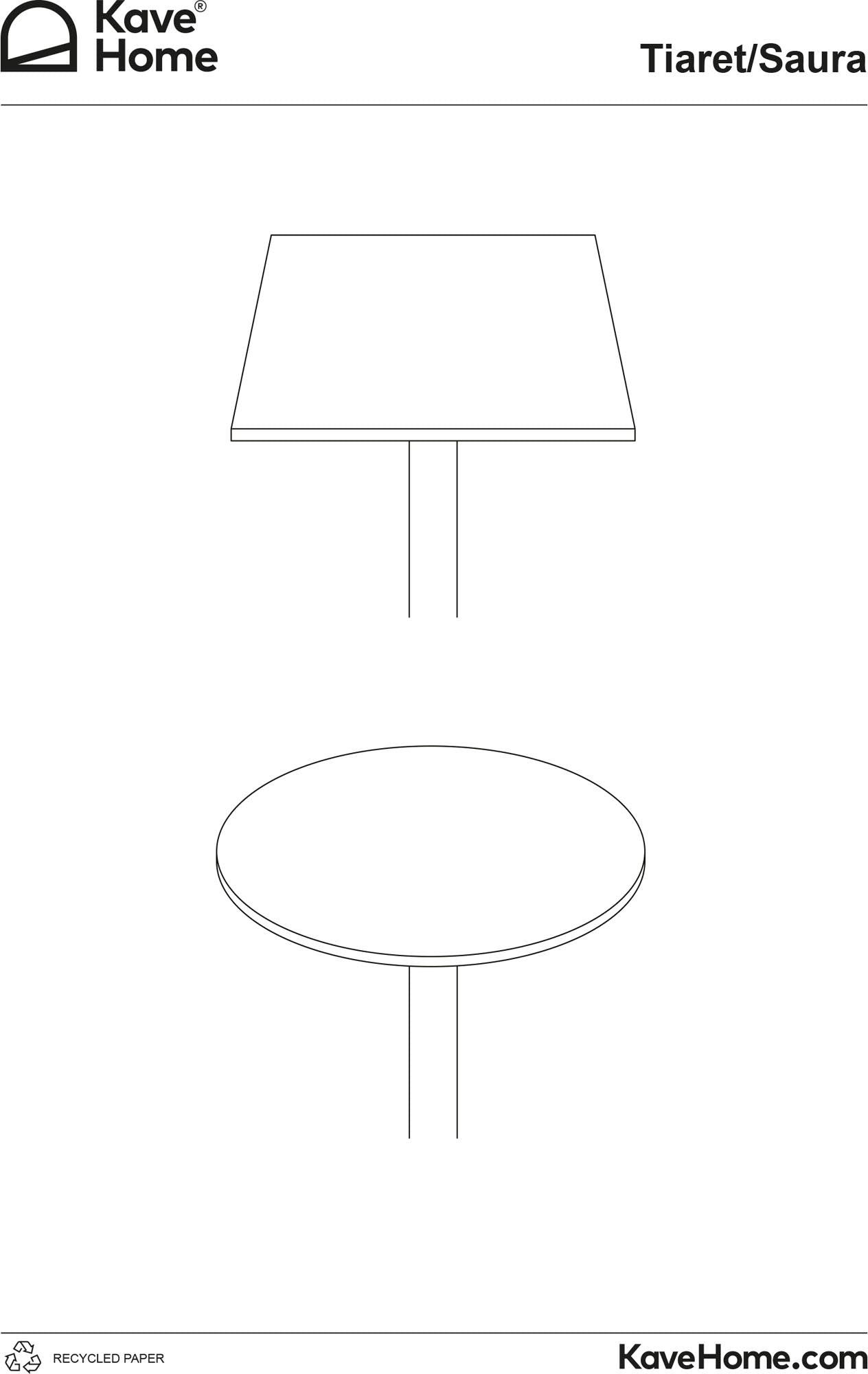Saura Gartentischplatte quadratisch aus weißem Terrazzo 70 x 70 cm in Weiss präsentiert im Onlineshop von KAQTU Design AG. Gartentisch ist von Kave Home