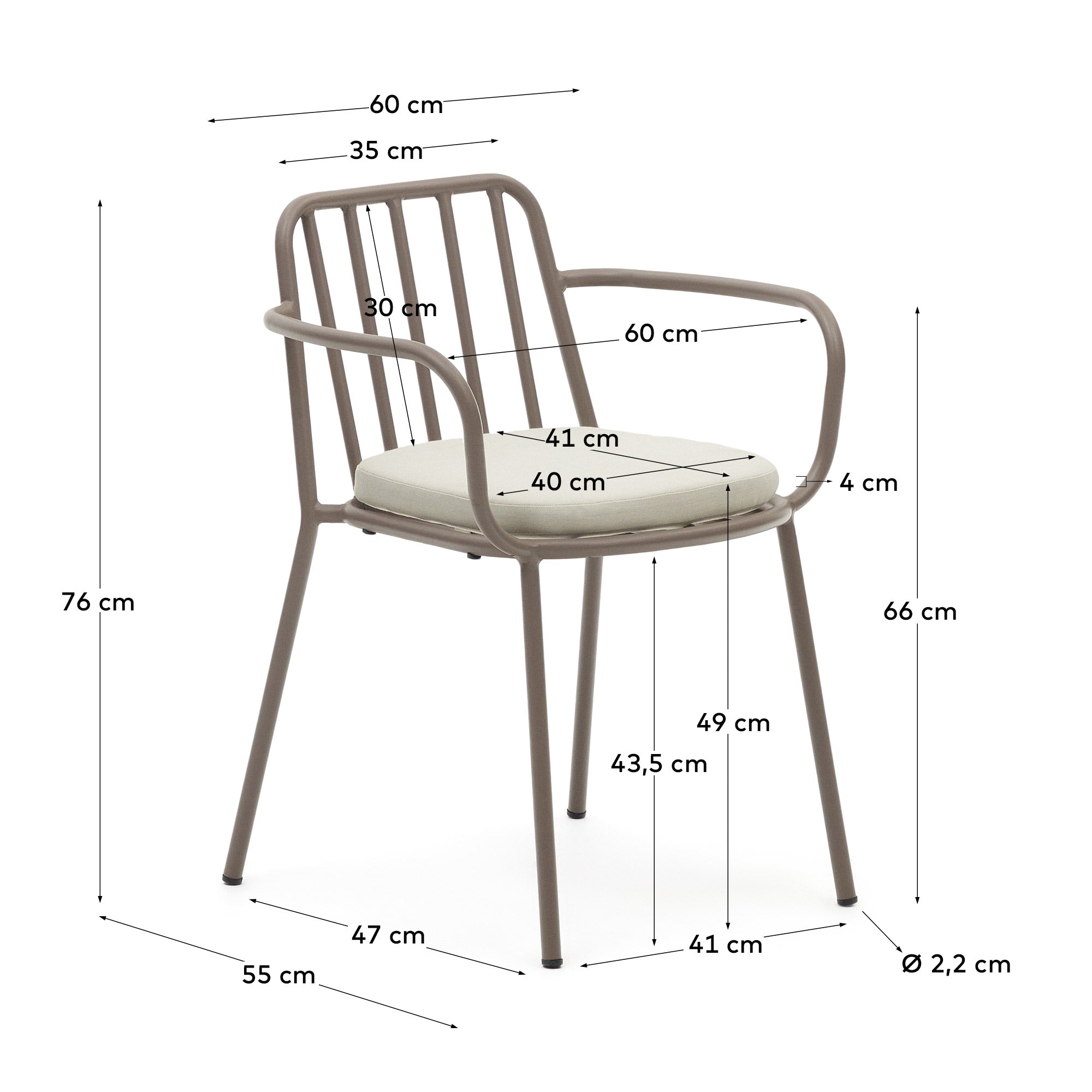 Der Bramant Stuhl in Helllila vereint modernes Design mit Funktionalität und ist ideal für stilvolle Außenbereiche.