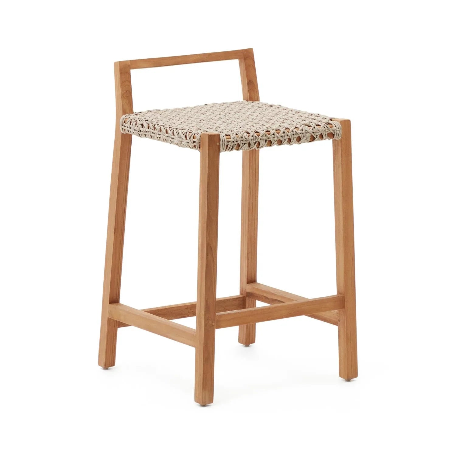 Giverola Hocker aus Teakholz, 80 cm – Eleganz für den Außenbereich.