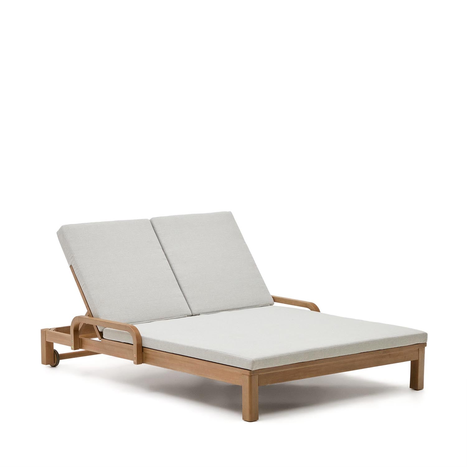 Sonsaura Doppelliege aus massivem Eukalyptusholz FSC 100% in Ecru, Natur, Beige, Weiß präsentiert im Onlineshop von KAQTU Design AG. Lounge Sofa ist von Kave Home