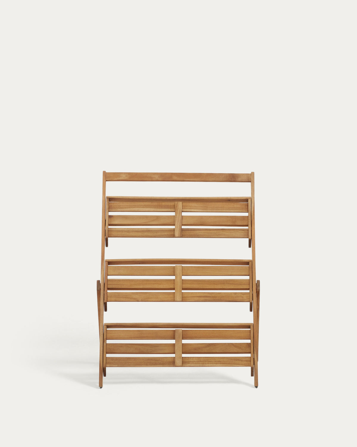 Victora Outdoor Regal aus massivem Akazienholz 70 x 85 cm FSC 100% in Natur präsentiert im Onlineshop von KAQTU Design AG. Outdoor-Regal ist von Kave Home