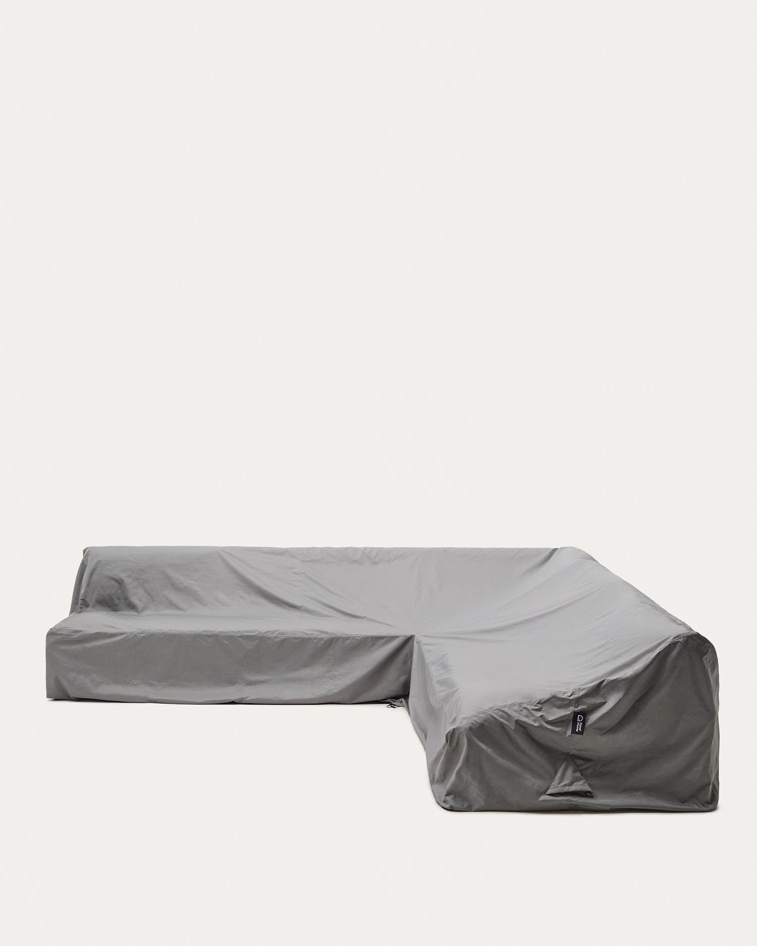 Iria Schutzhülle für 7 Sitzer Outdoor Ecksofa max. 330 x 330 cm in Grau präsentiert im Onlineshop von KAQTU Design AG. Lounge Sofa ist von Kave Home