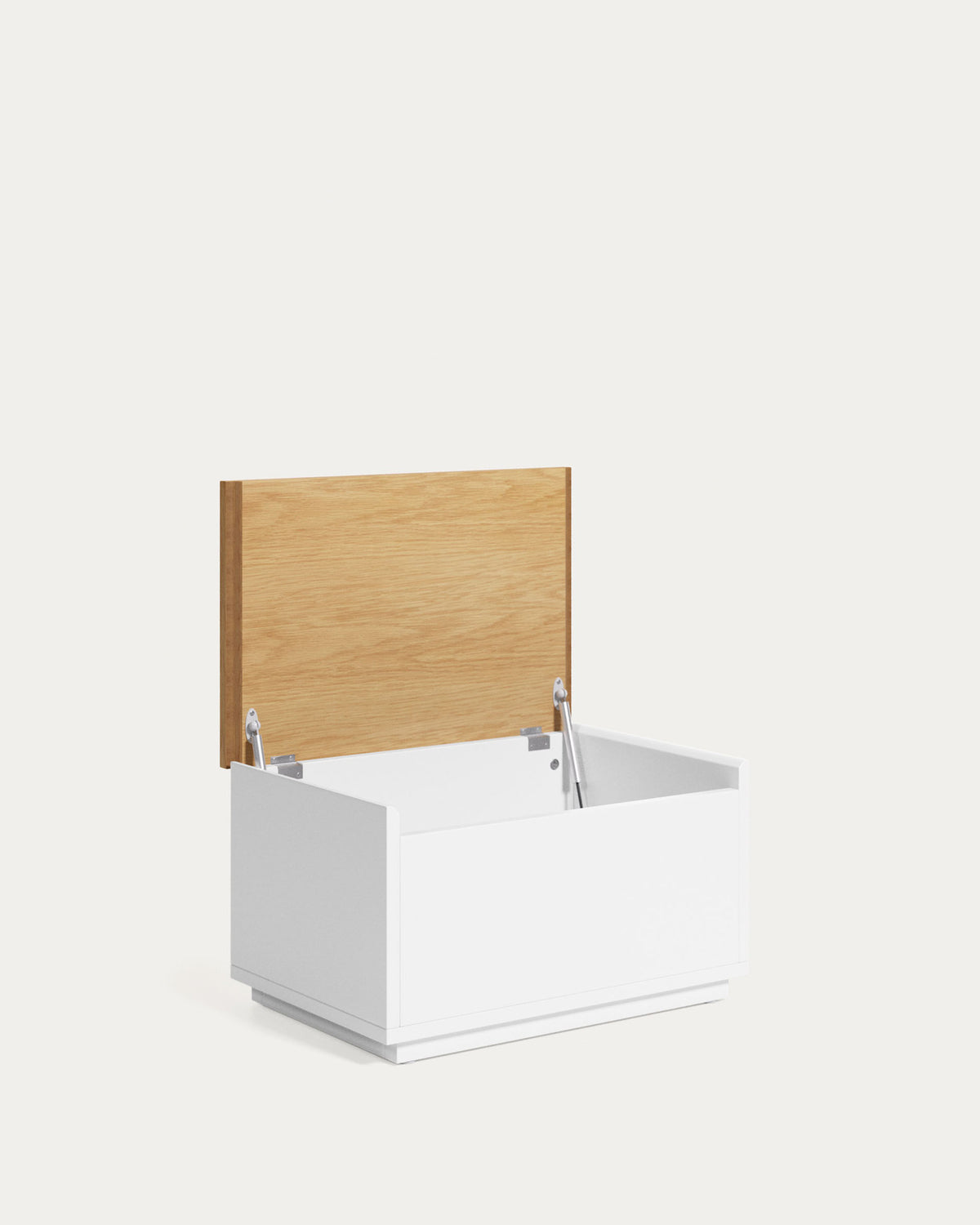 Abilen Truhe aus Eichenfurnier 60 x 40 cm FSC 100% in Weiss, Natur präsentiert im Onlineshop von KAQTU Design AG. Truhe ist von Kave Home