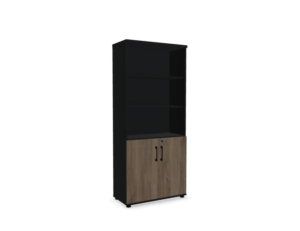 Basic K5404 - Halbregal in Schwarz präsentiert im Onlineshop von KAQTU Design AG. Standregal ist von Mdd