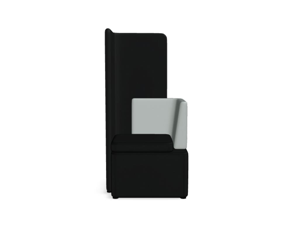 Kaiva KAV2P - modularer Sessel hoch in Grau präsentiert im Onlineshop von KAQTU Design AG. Sessel ist von Mdd