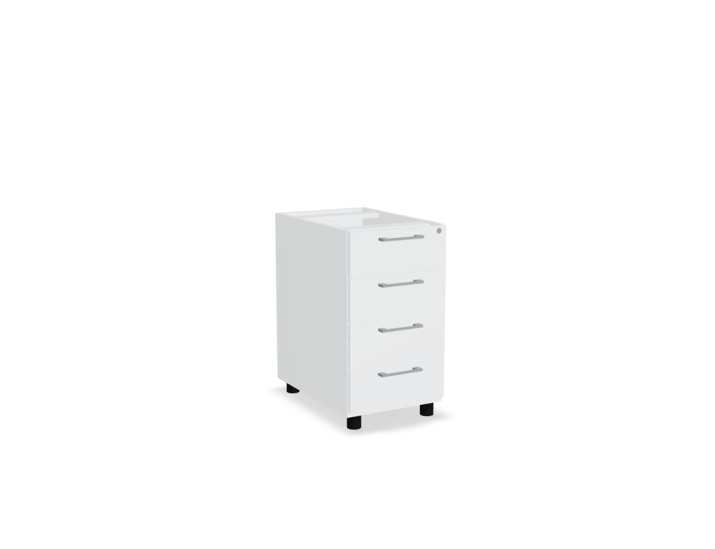 Standard KDT064 - Standcontainer in Eiche Natur präsentiert im Onlineshop von KAQTU Design AG. Korpus ist von Mdd