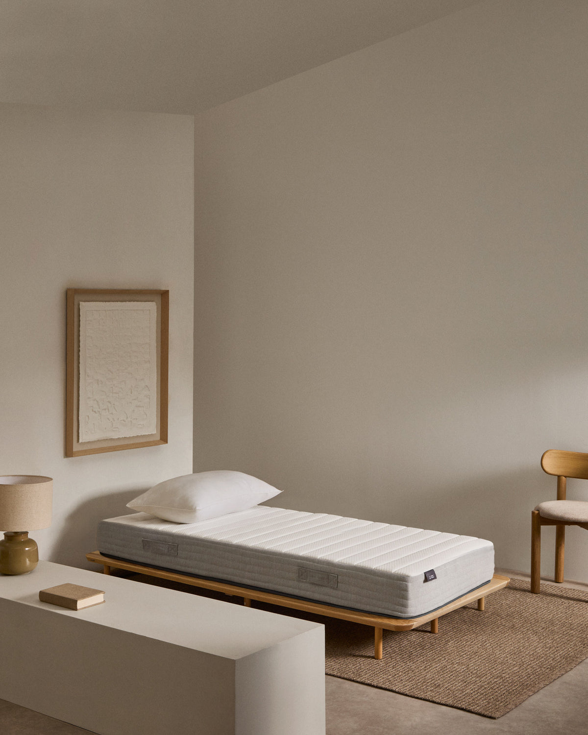 Juno Taschenfederkernmatratze 90 x 200 cm in Weiss, Grau präsentiert im Onlineshop von KAQTU Design AG. Matratze ist von Kave Home