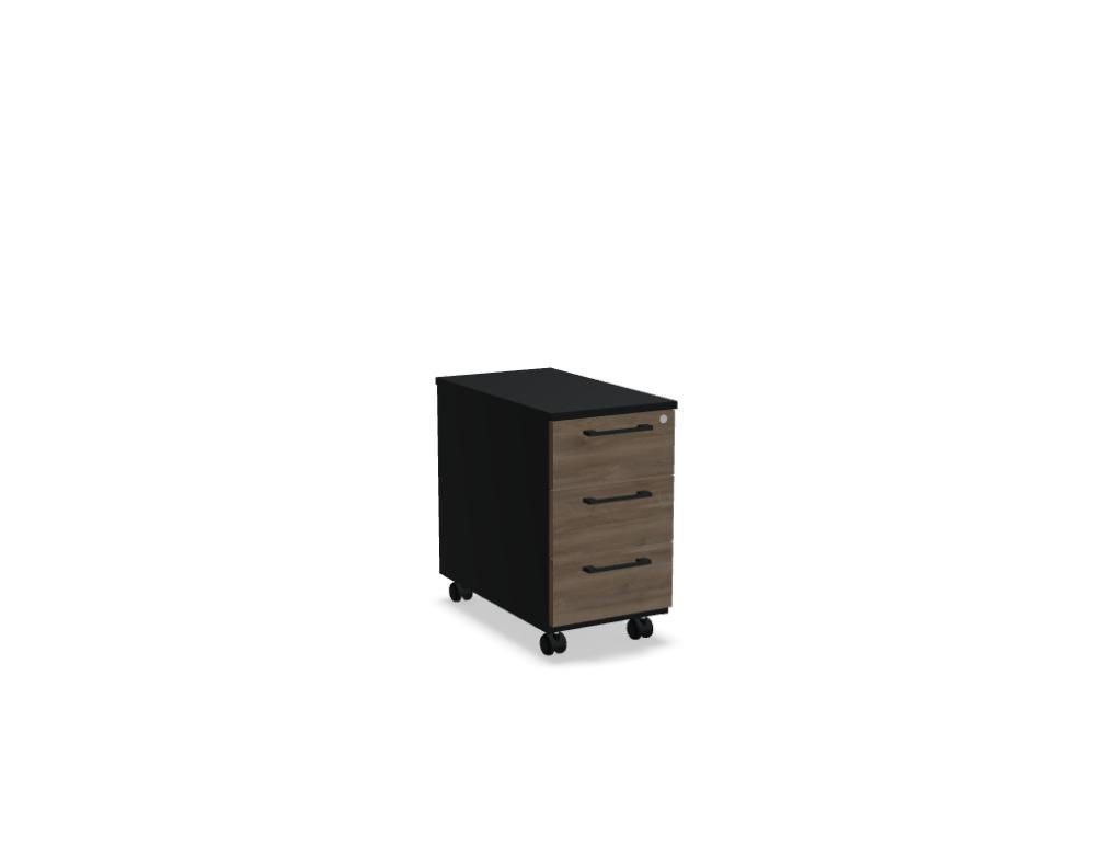 Basic KKT130 - Rollcontainer in Schwarz präsentiert im Onlineshop von KAQTU Design AG. Rollcontainer ist von Mdd
