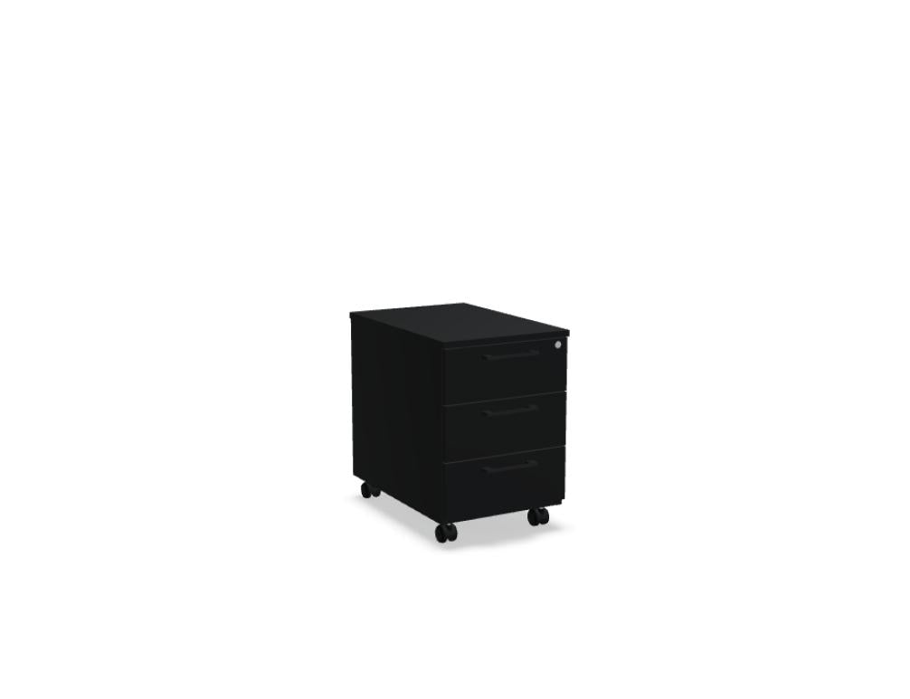 Basic KKT13 - Rollcontainer in Schwarz präsentiert im Onlineshop von KAQTU Design AG. Rollcontainer ist von Mdd