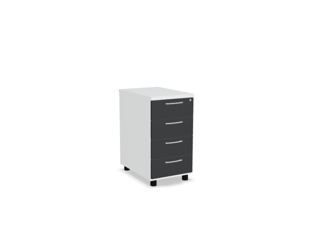 Basic KKT64 - Standcontainer in Schwarz präsentiert im Onlineshop von KAQTU Design AG. Korpus ist von Mdd